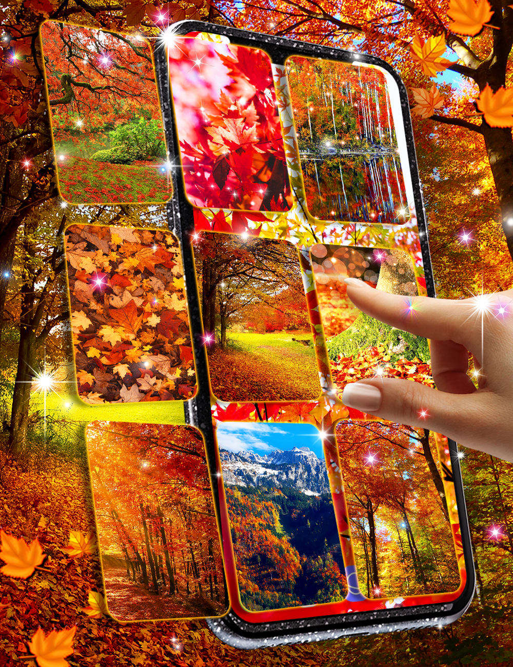 اسکرین شات 1 برنامه Autumn live wallpaper