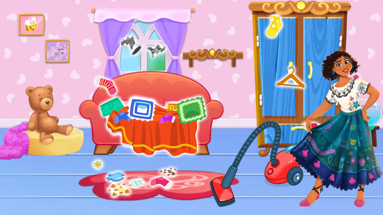 اسکرین شات 1 بازی بازی خانه تکانی میرابل بازی دخترانه