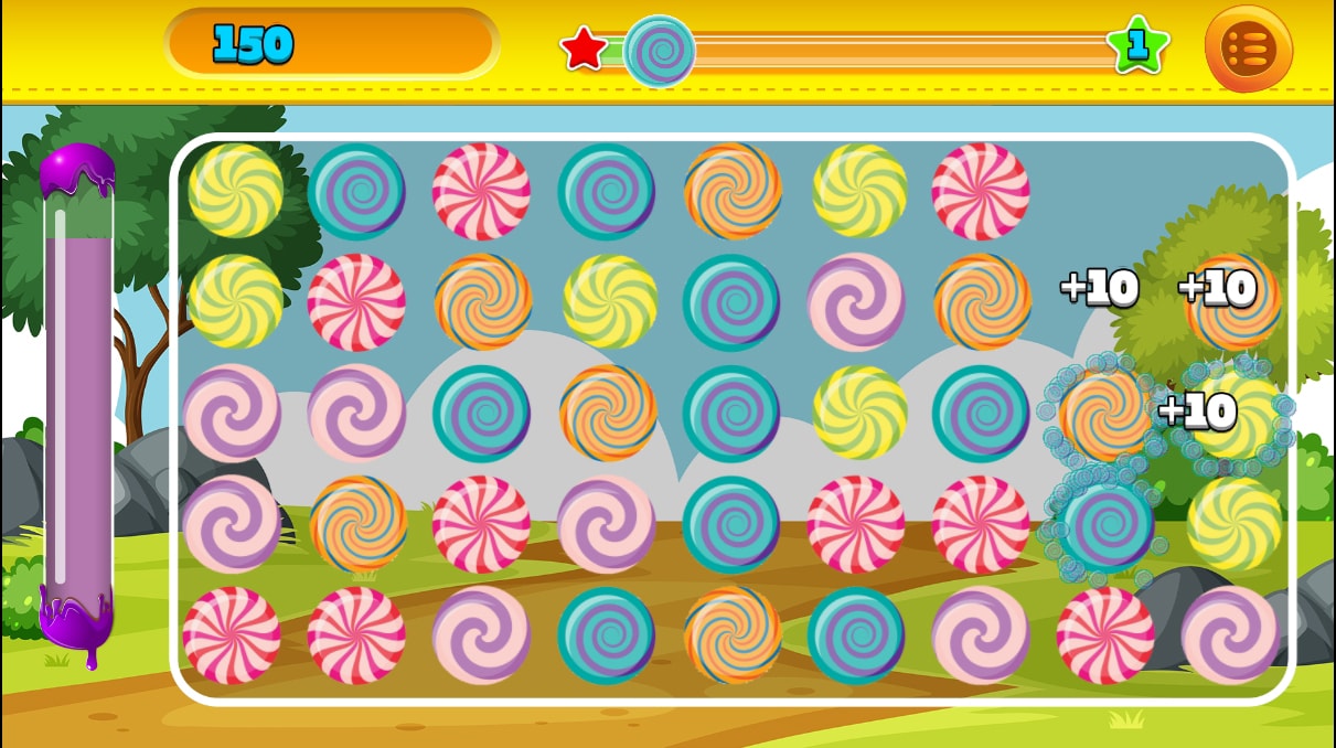 اسکرین شات 3 بازی ‏جورچین شکلات ها