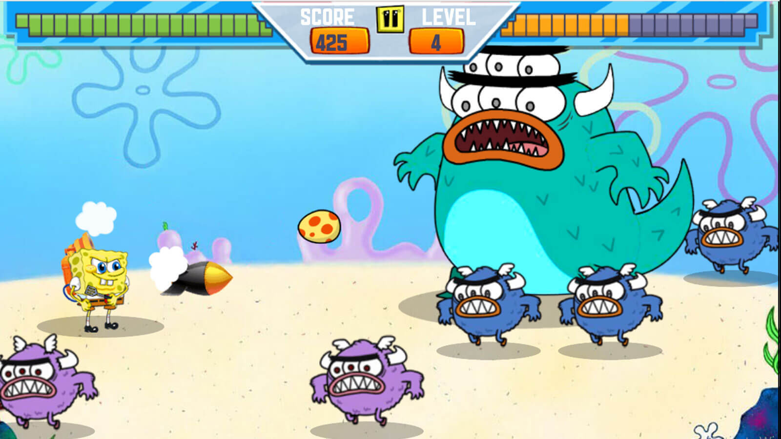 اسکرین شات 4 بازی ‏بازی نبرد باب اسفنجی