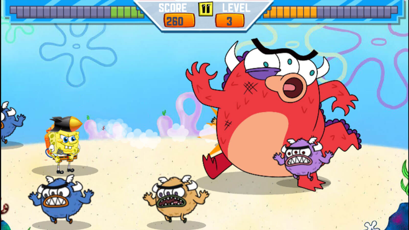 اسکرین شات 2 بازی ‏بازی نبرد باب اسفنجی
