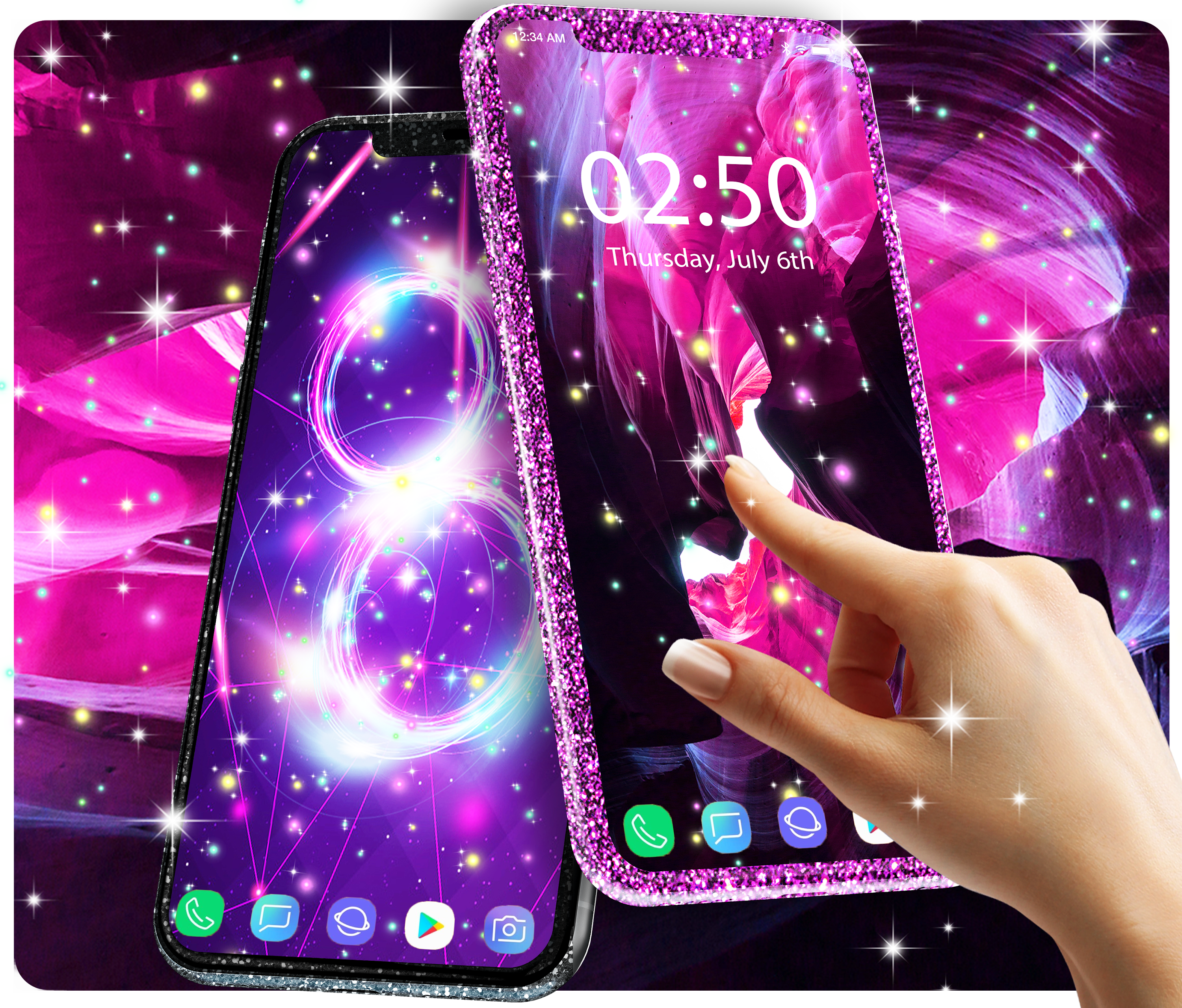 اسکرین شات 1 برنامه Awesome wallpapers for android