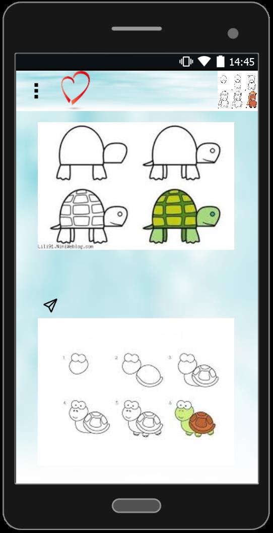 اسکرین شات 5 برنامه آموزش گام به گام نقاشی حیوانات