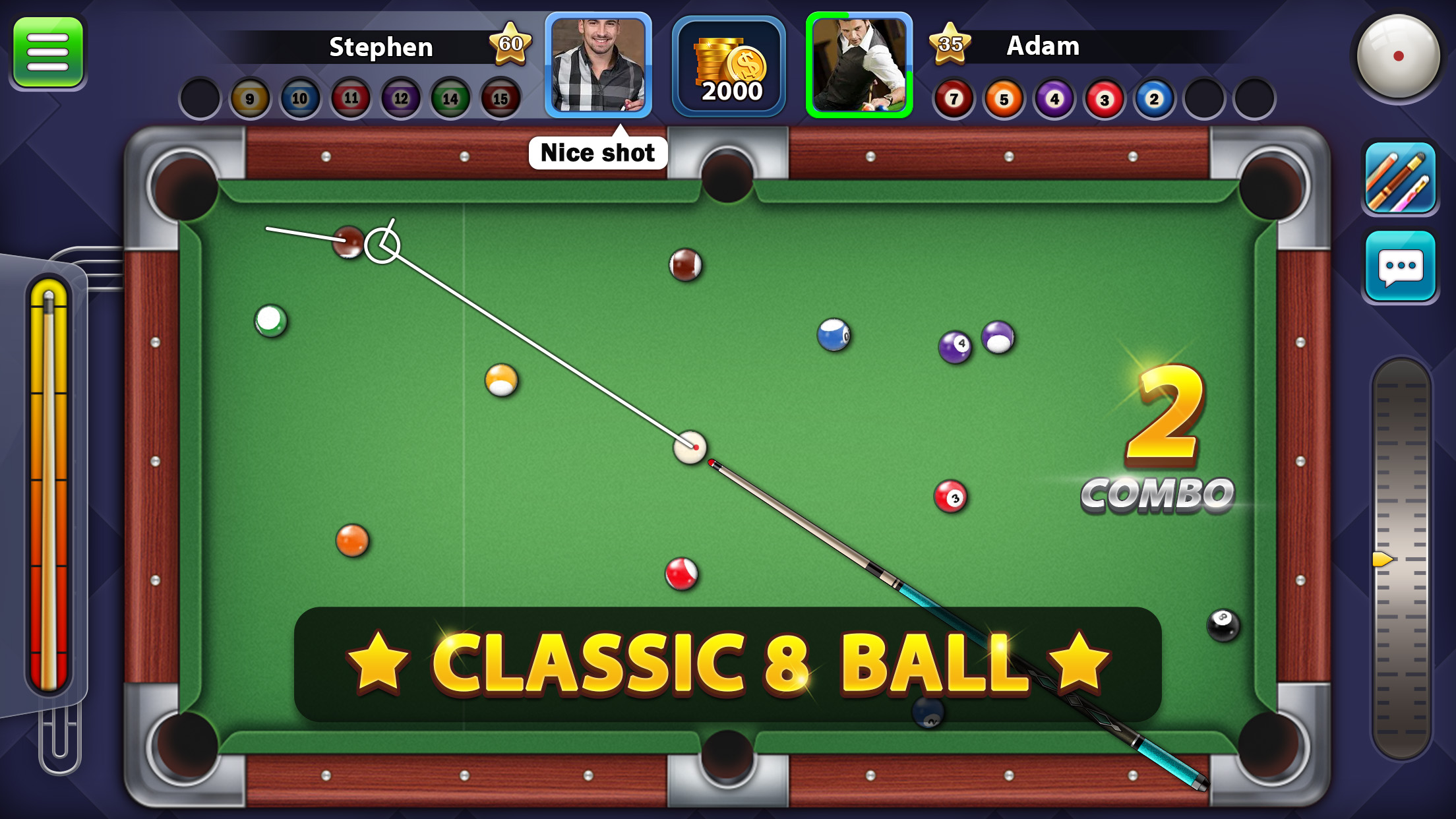 اسکرین شات 1 بازی 8 Ball & 9 Ball : Online Pool