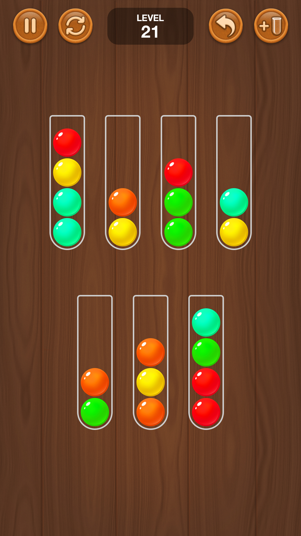 اسکرین شات 1 بازی Wooden Ball Sort - Puzzle Game