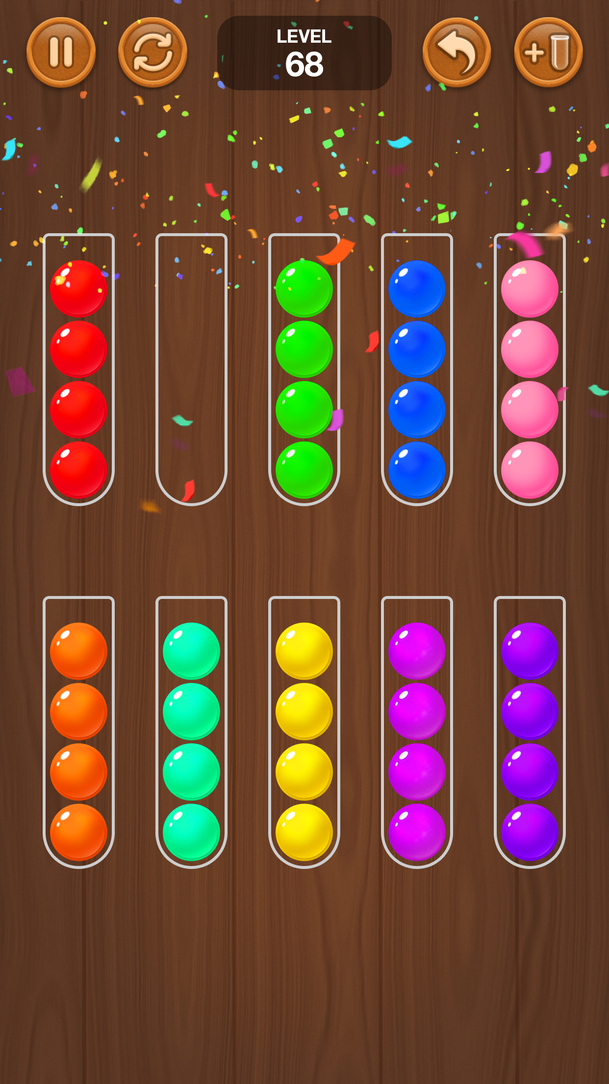 اسکرین شات 5 بازی Wooden Ball Sort - Puzzle Game