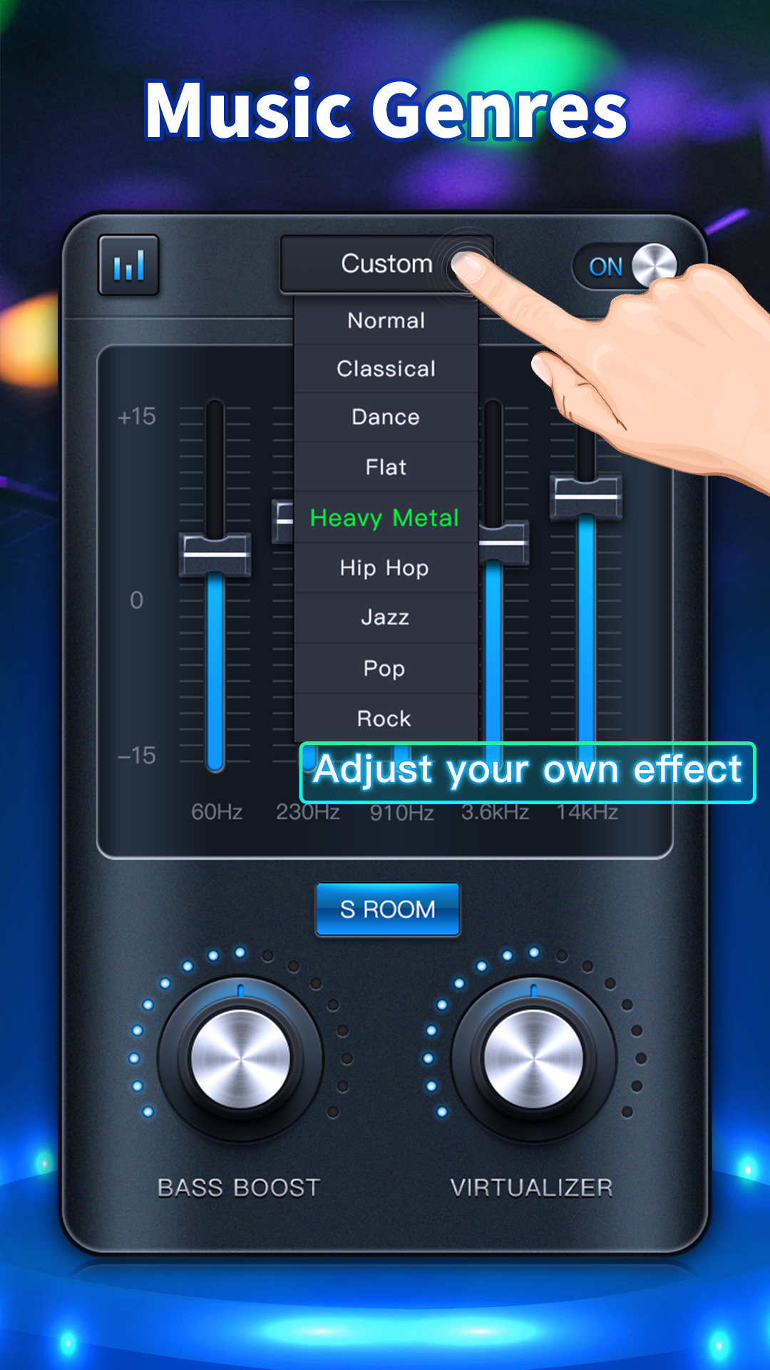 اسکرین شات 5 برنامه Equalizer & Bass Booster