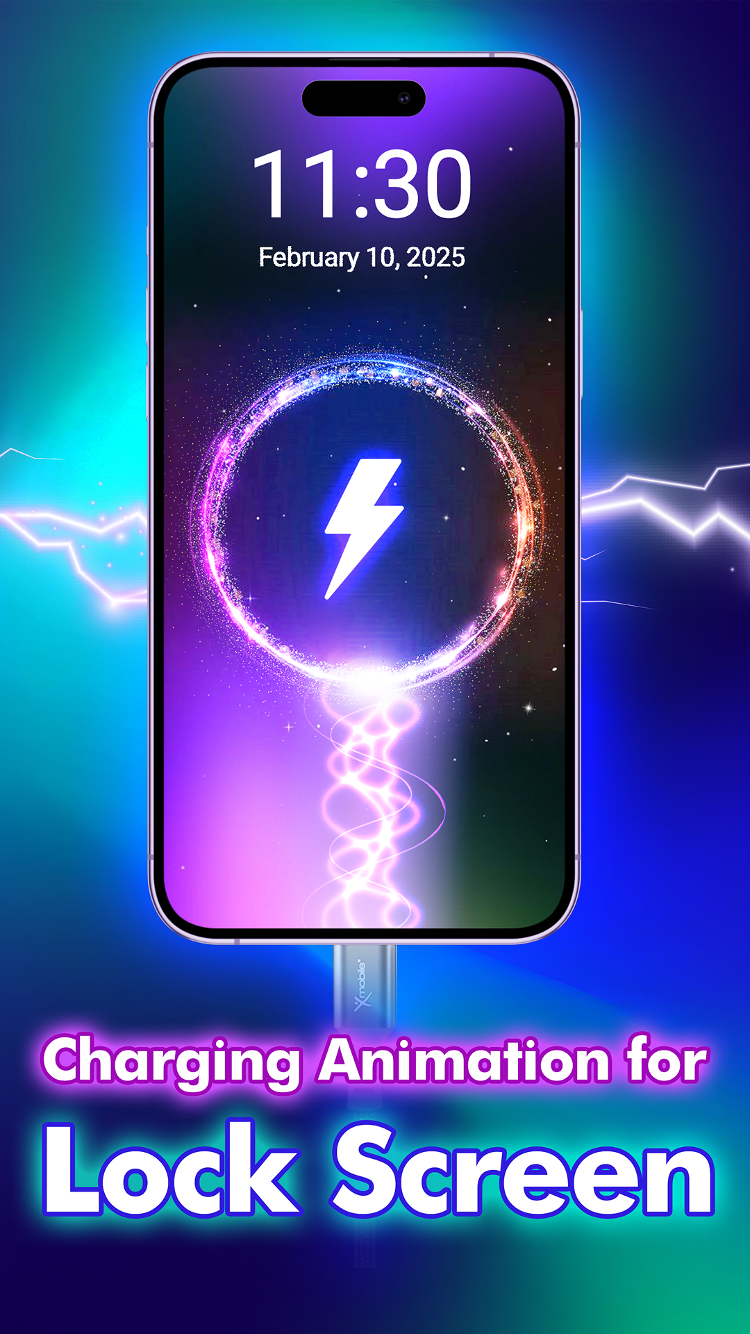 اسکرین شات 4 برنامه Charging Battery Animation