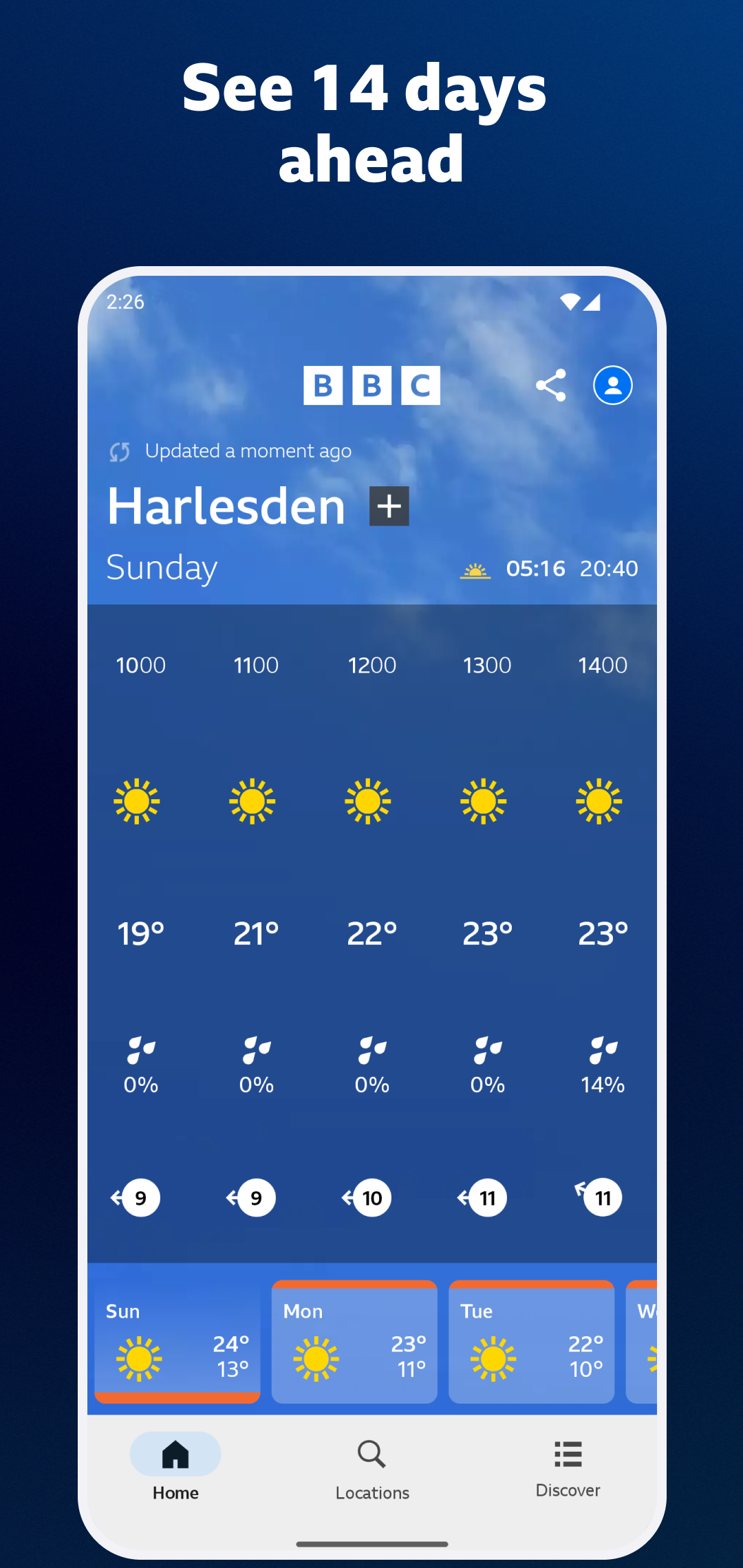 اسکرین شات 7 برنامه BBC Weather