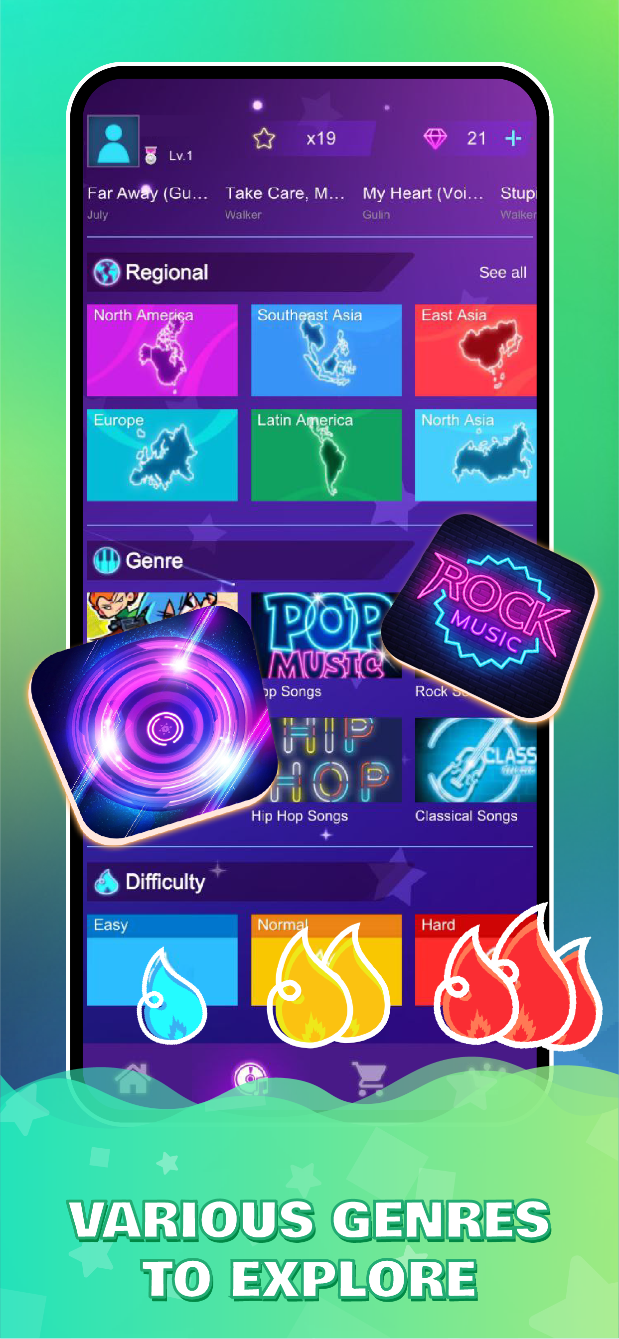 اسکرین شات 3 بازی Dream Tiles Piano