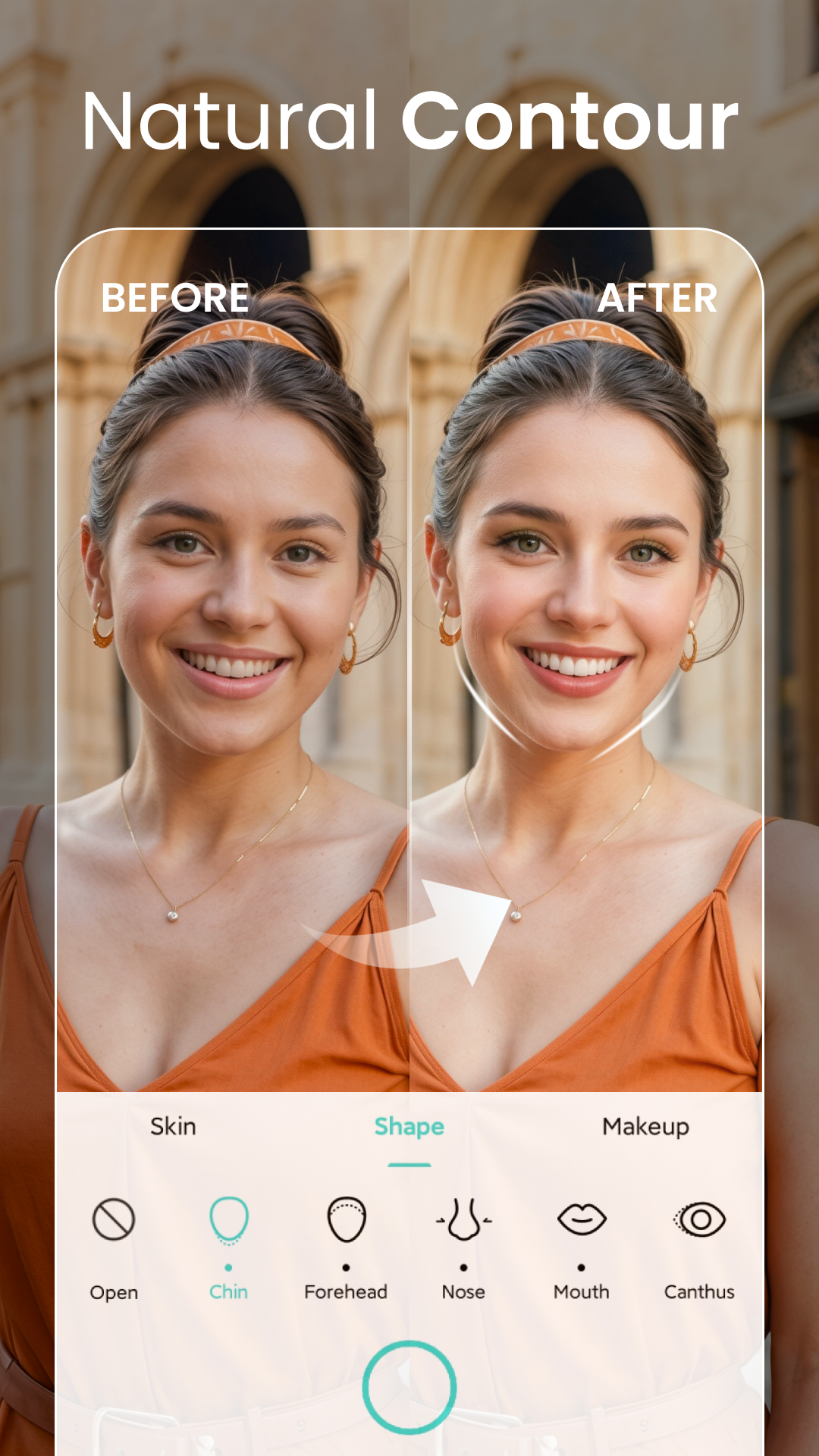 اسکرین شات 2 برنامه Beauty Camera with PhotoEditor