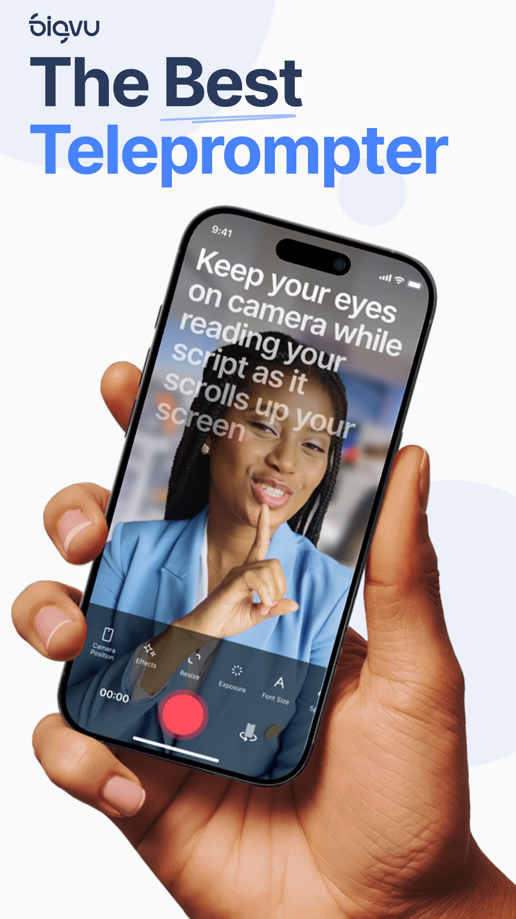 اسکرین شات 1 برنامه BIGVU Teleprompter & Captions