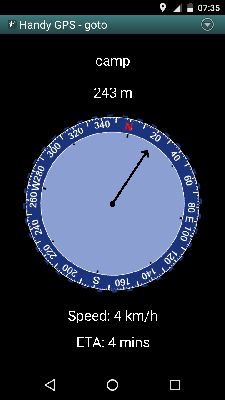 اسکرین شات 2 برنامه Handy GPS lite