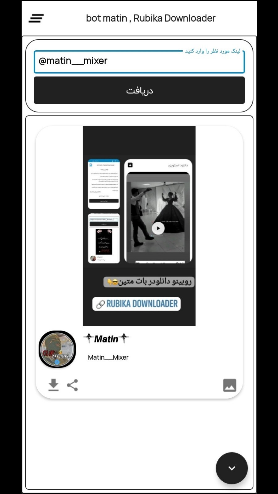 اسکرین شات 3 برنامه روبینو دانلودر
