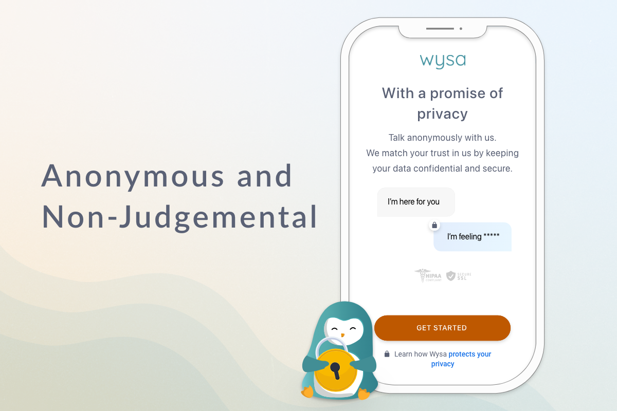 اسکرین شات 1 برنامه Wysa: Mental Wellbeing AI