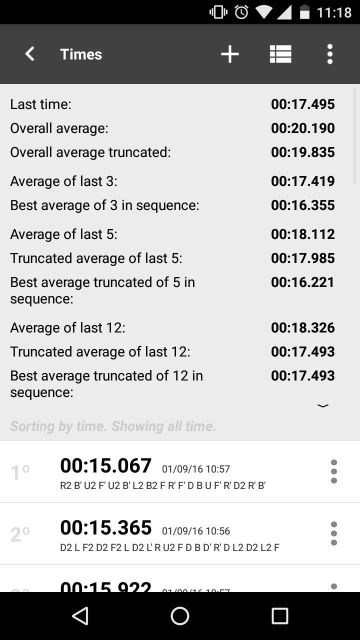 اسکرین شات 6 برنامه Cube Timer