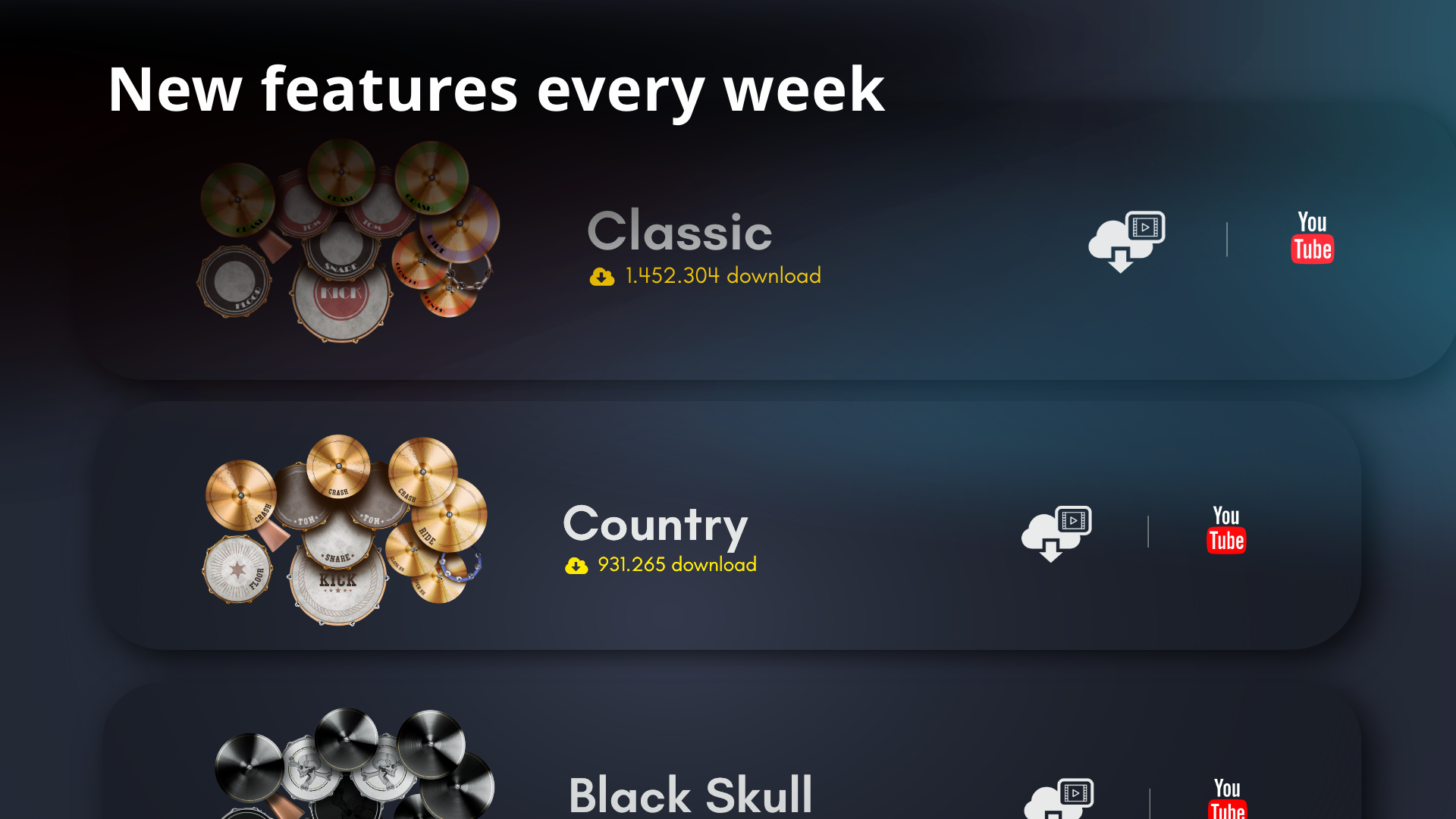 اسکرین شات 5 بازی Classic Drum: play drums