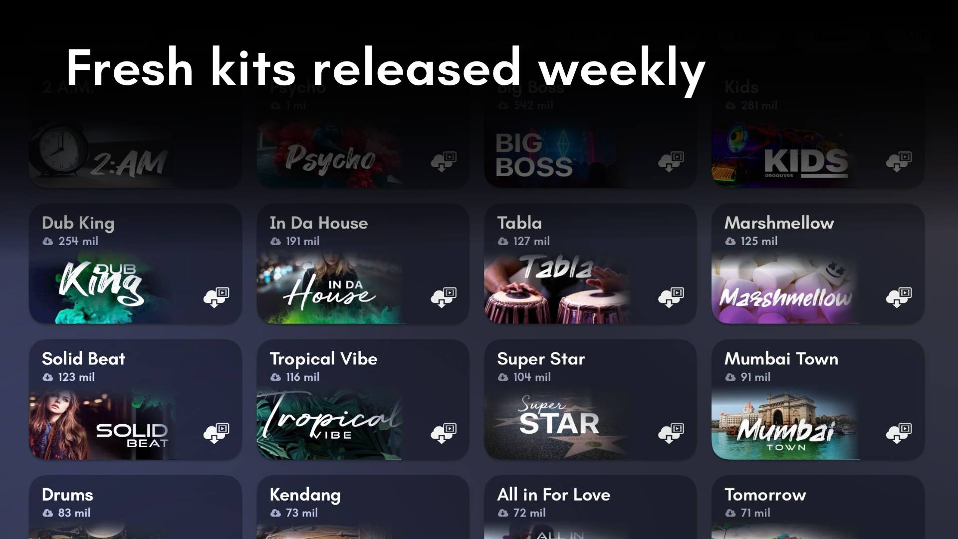 اسکرین شات 3 برنامه Real Pads: electro octapads DJ