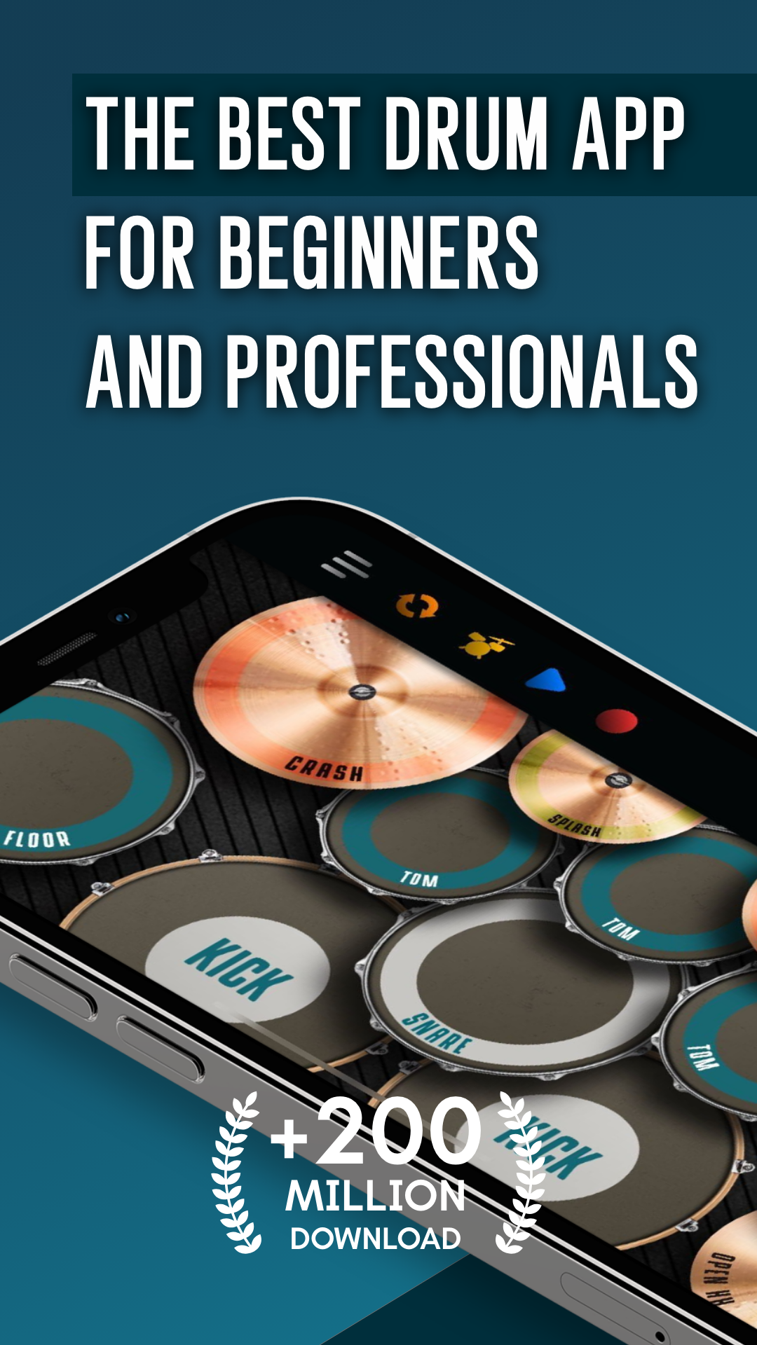 اسکرین شات 1 بازی Real Drum electronic drums set