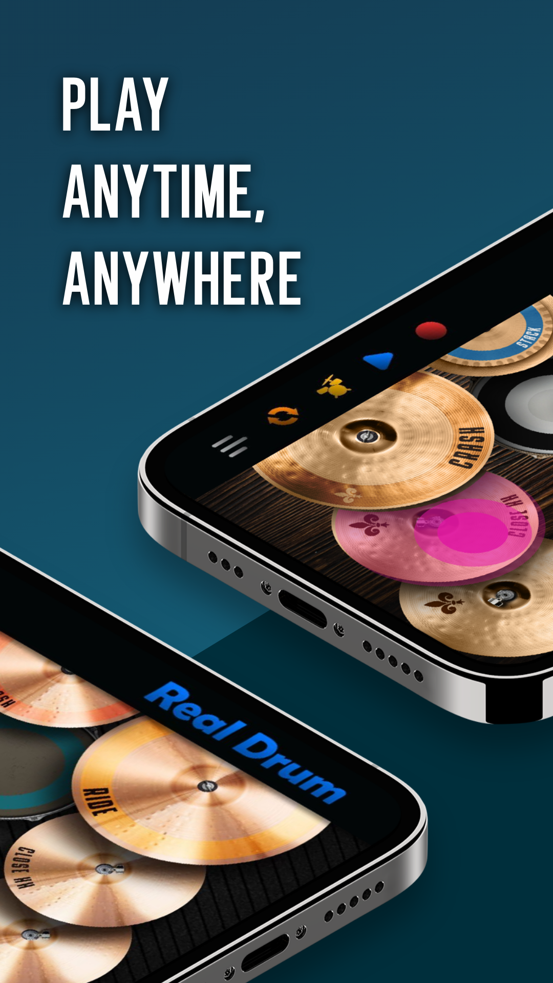 اسکرین شات 2 بازی Real Drum electronic drums set