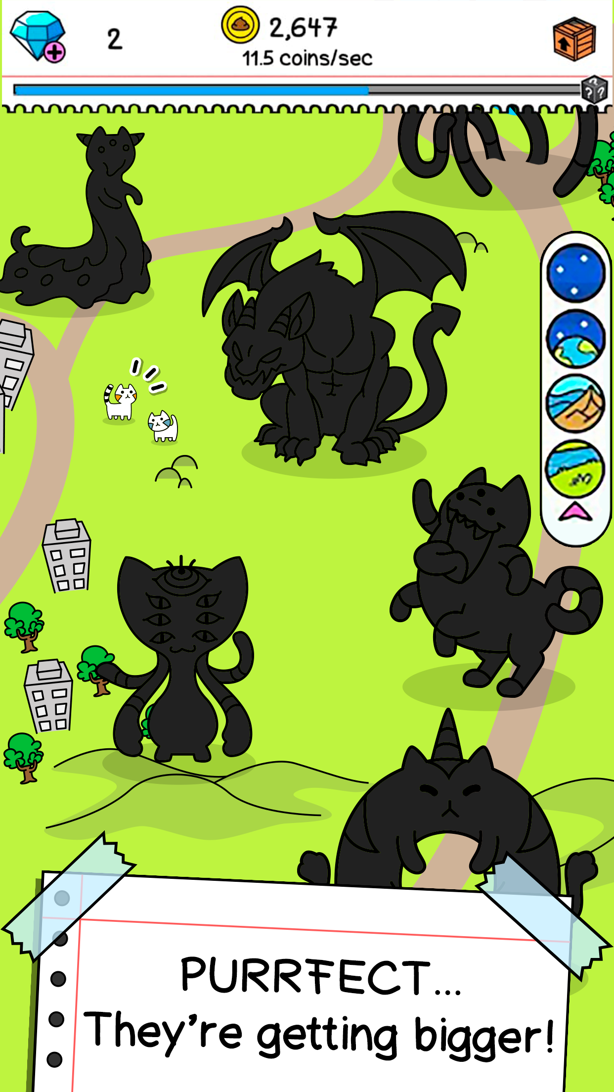 اسکرین شات 4 بازی Cat Evolution: Merge Animals