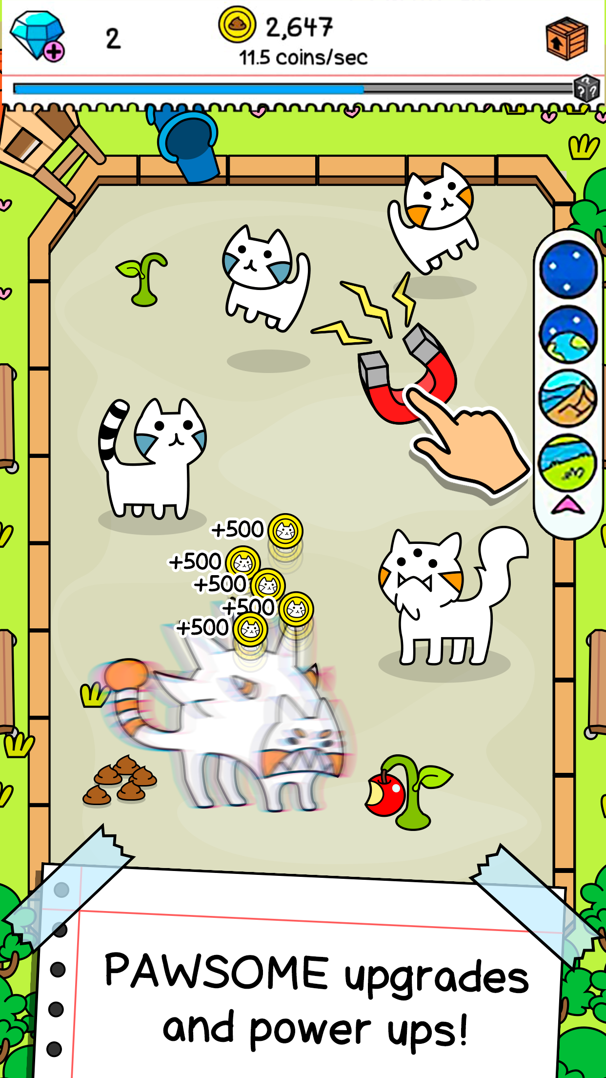 اسکرین شات 3 بازی Cat Evolution: Merge Animals