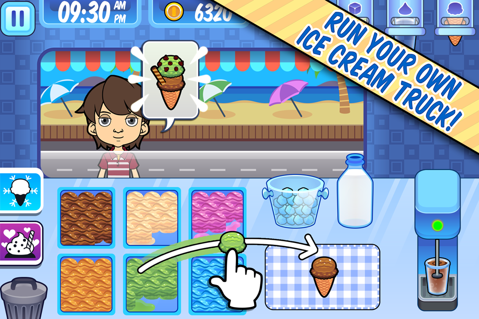 اسکرین شات 2 بازی My Ice Cream Truck: Food Game