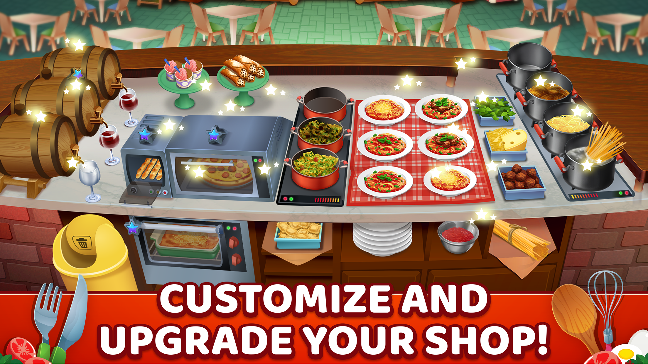 اسکرین شات 4 بازی My Pasta Shop: Cooking Game