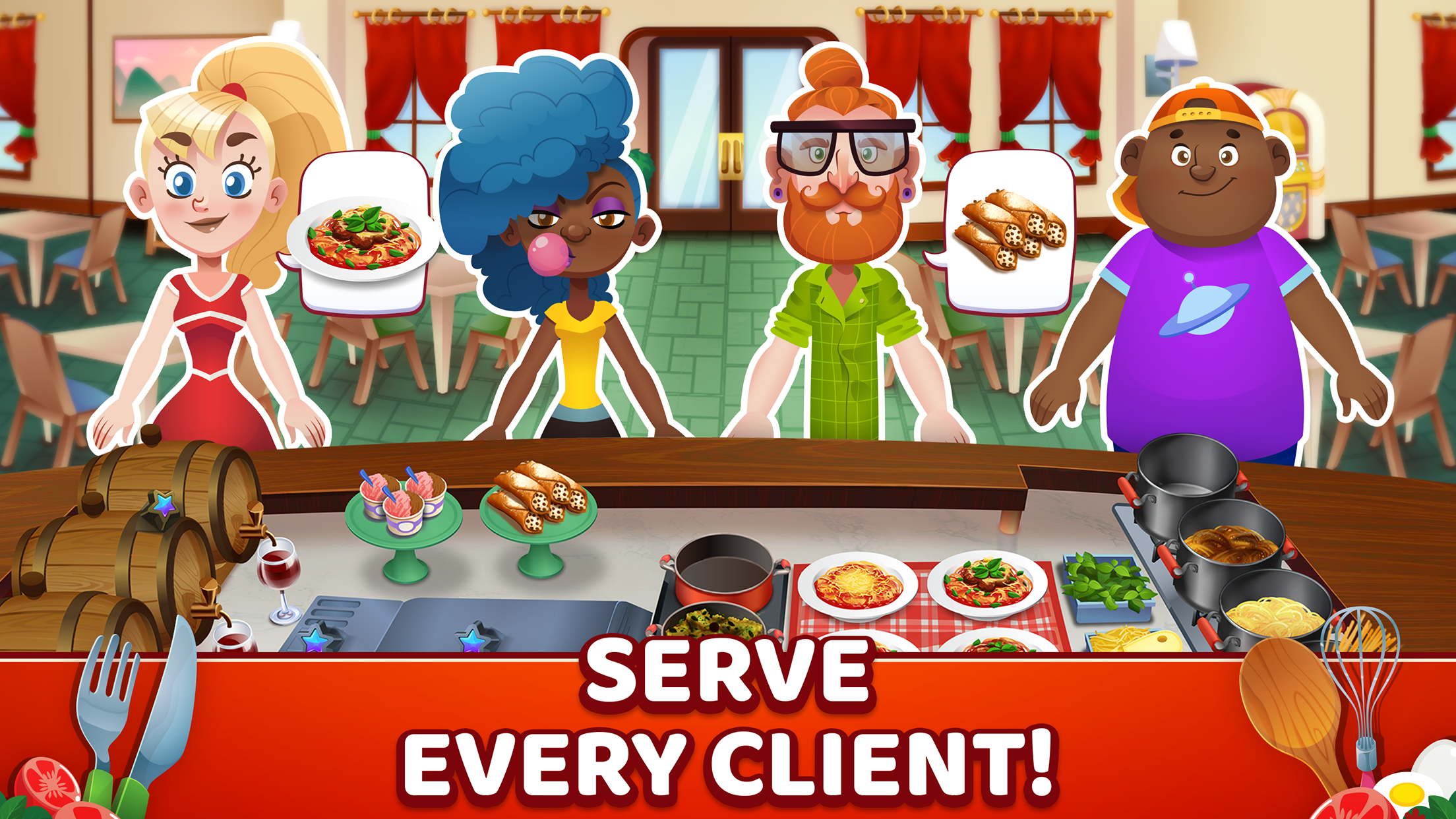 اسکرین شات 2 بازی My Pasta Shop: Cooking Game