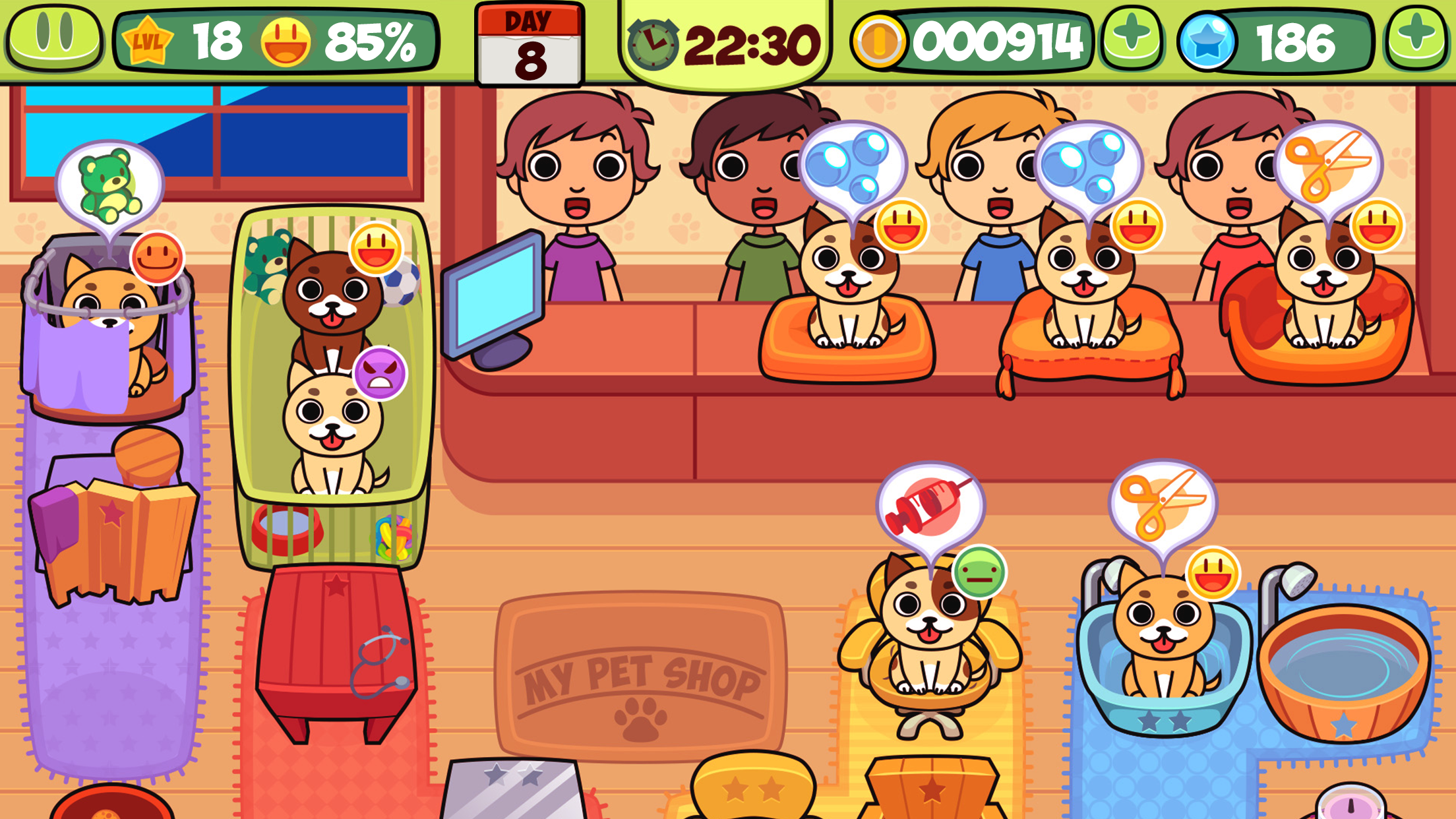 اسکرین شات 2 بازی My Virtual Pet Shop: Animals
