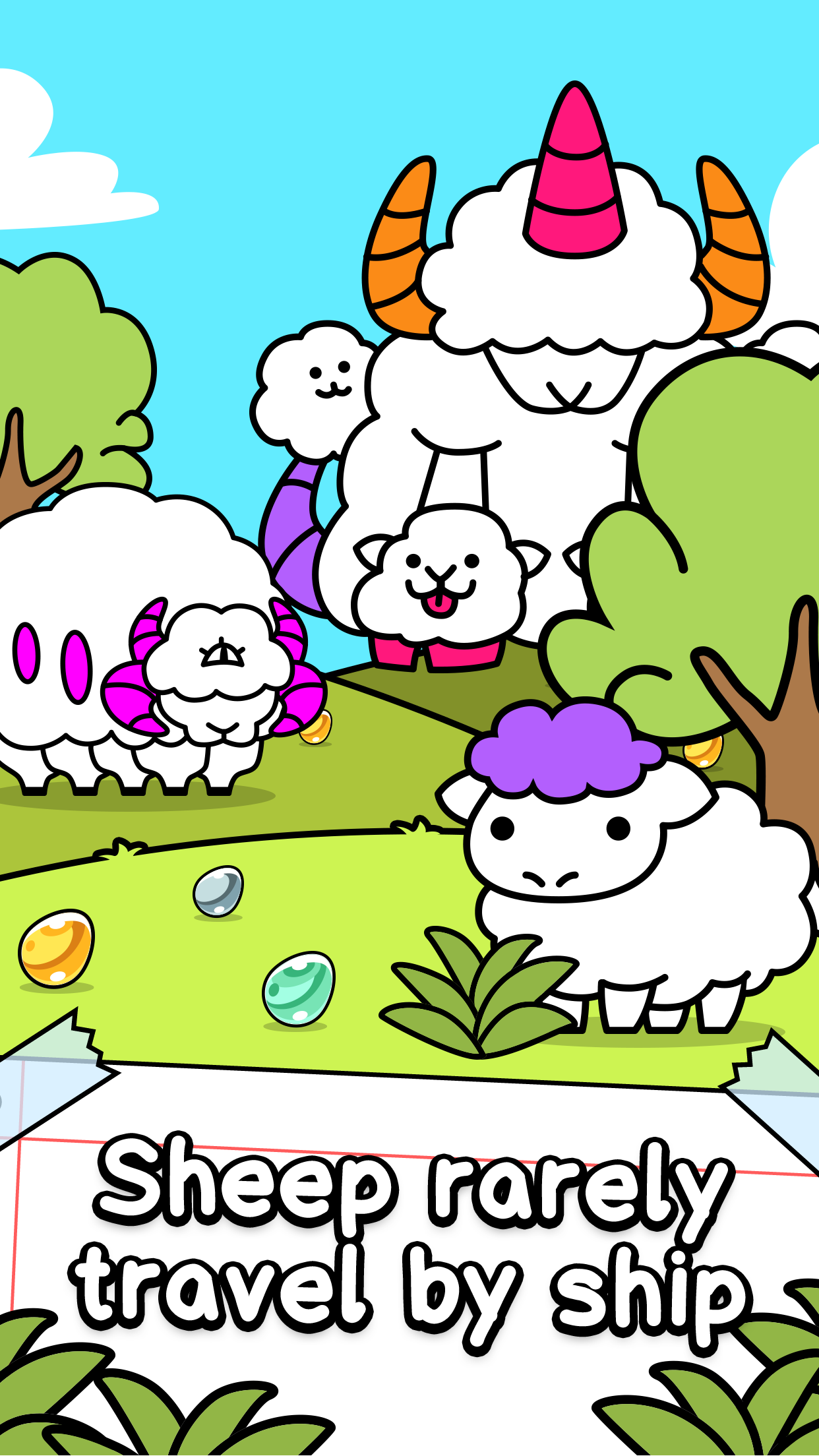 اسکرین شات 1 بازی Sheep Evolution: Merge Lambs