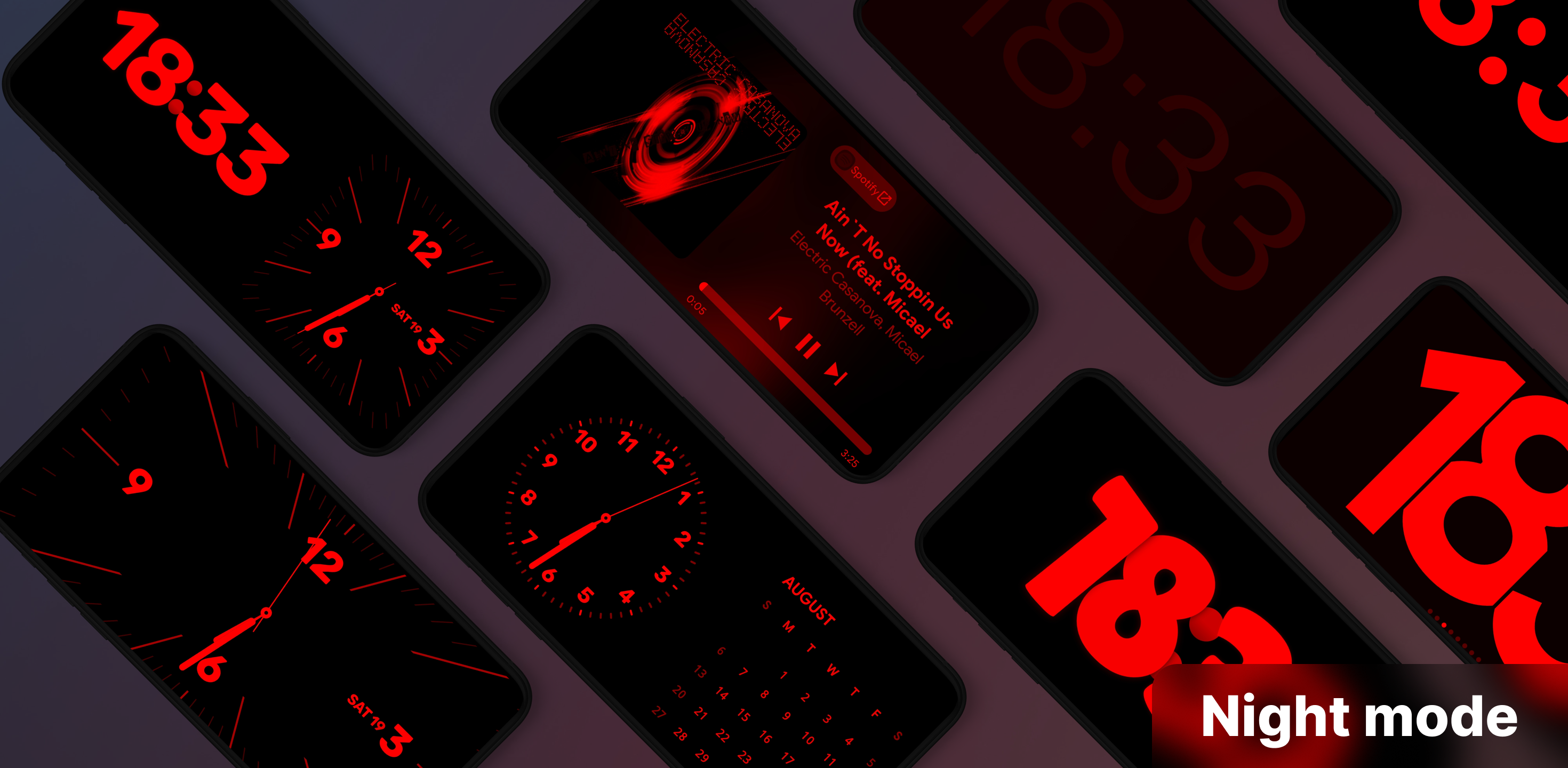 اسکرین شات 5 برنامه StandBy Mode: Clock & Widgets