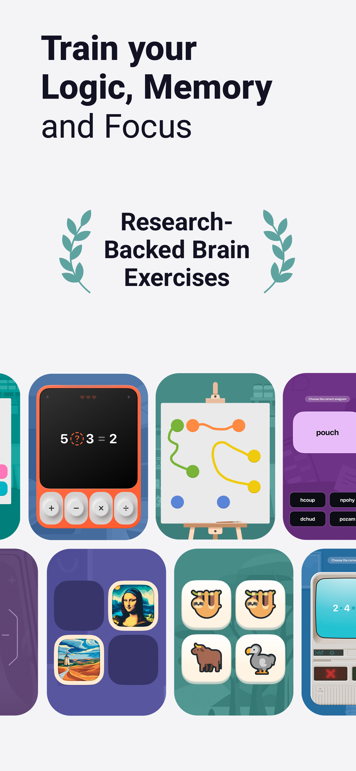اسکرین شات 2 برنامه BrainGain - Brain Training