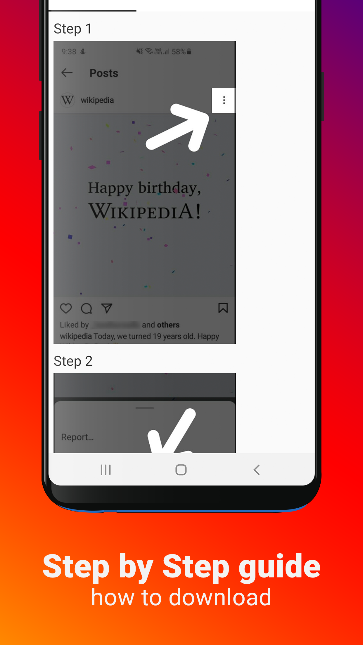 اسکرین شات 6 برنامه Video Downloader for Instagram