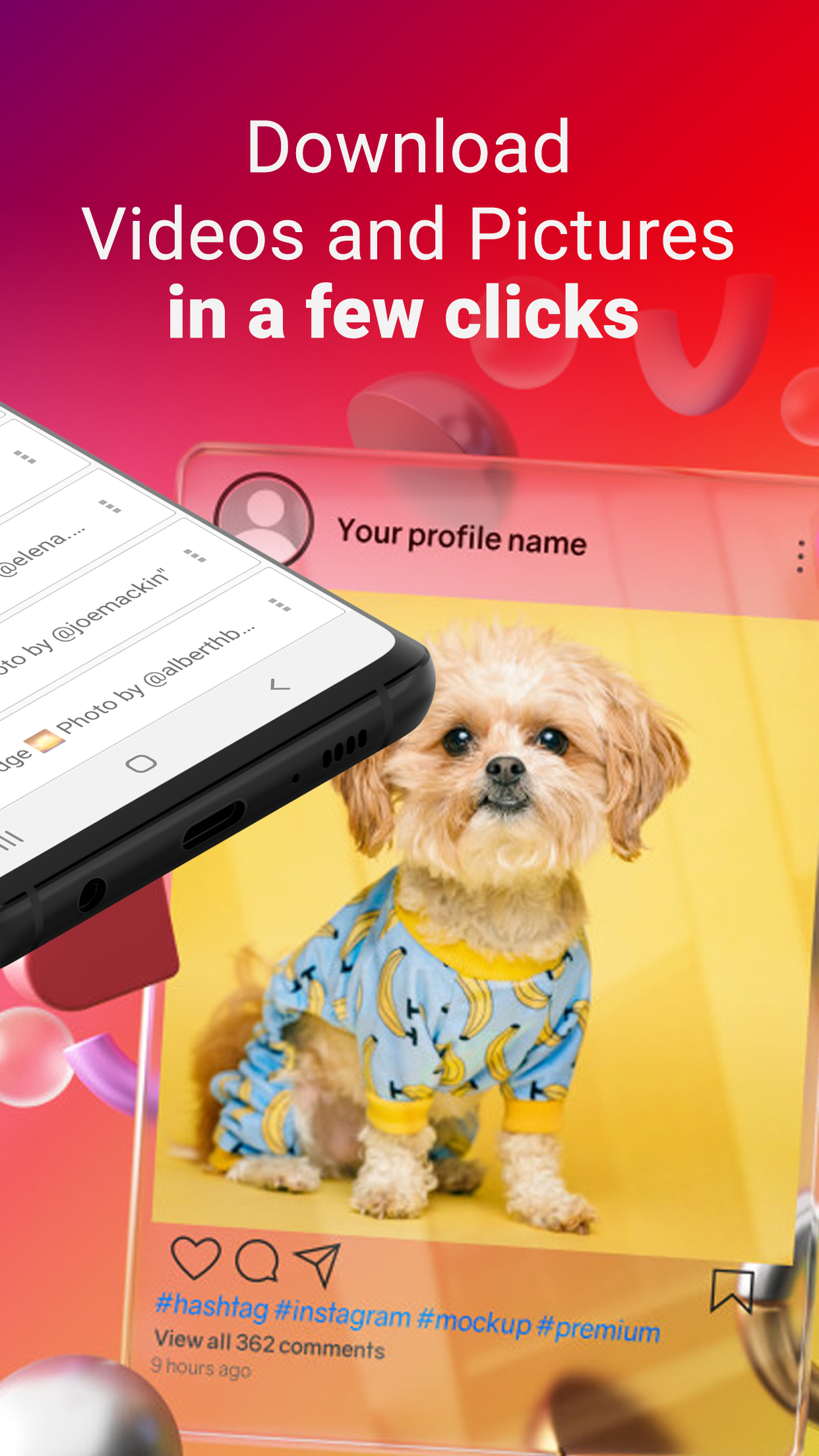 اسکرین شات 3 برنامه Video Downloader for Instagram