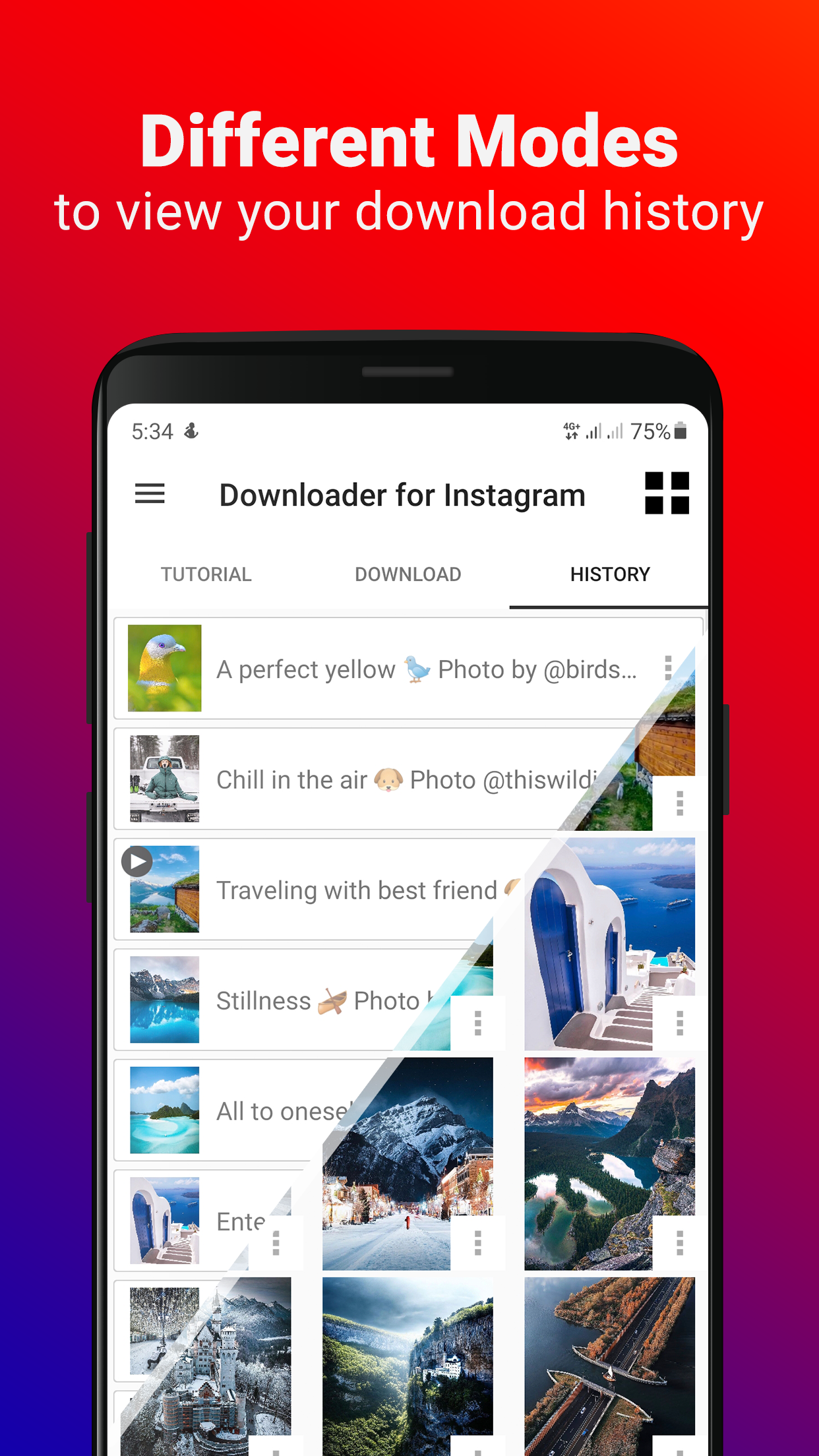 اسکرین شات 7 برنامه Video Downloader for Instagram