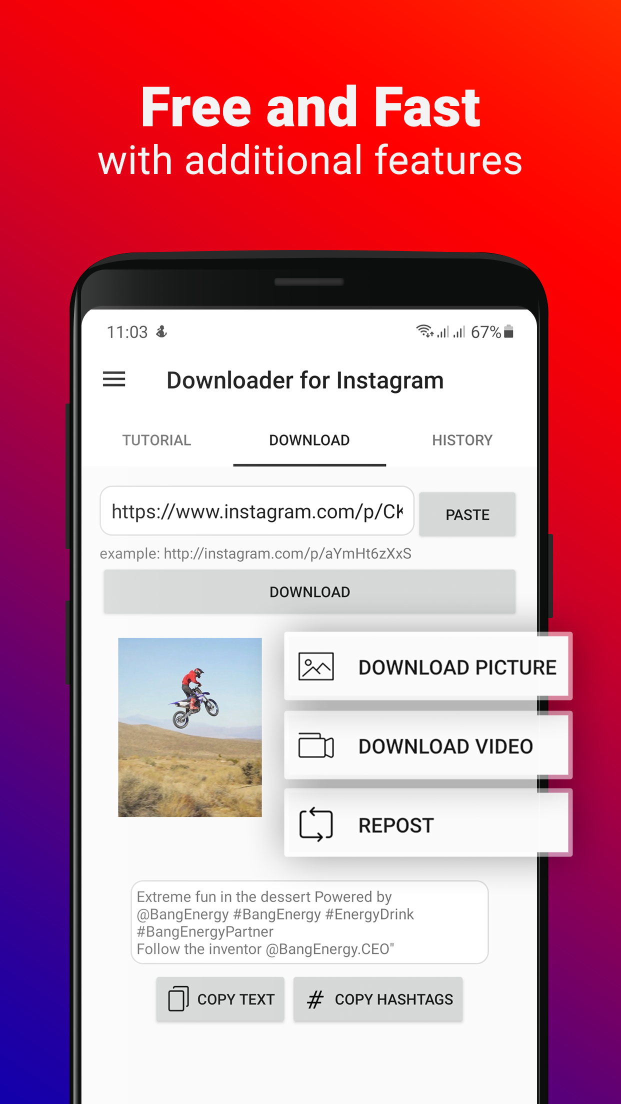 اسکرین شات 5 برنامه Video Downloader for Instagram