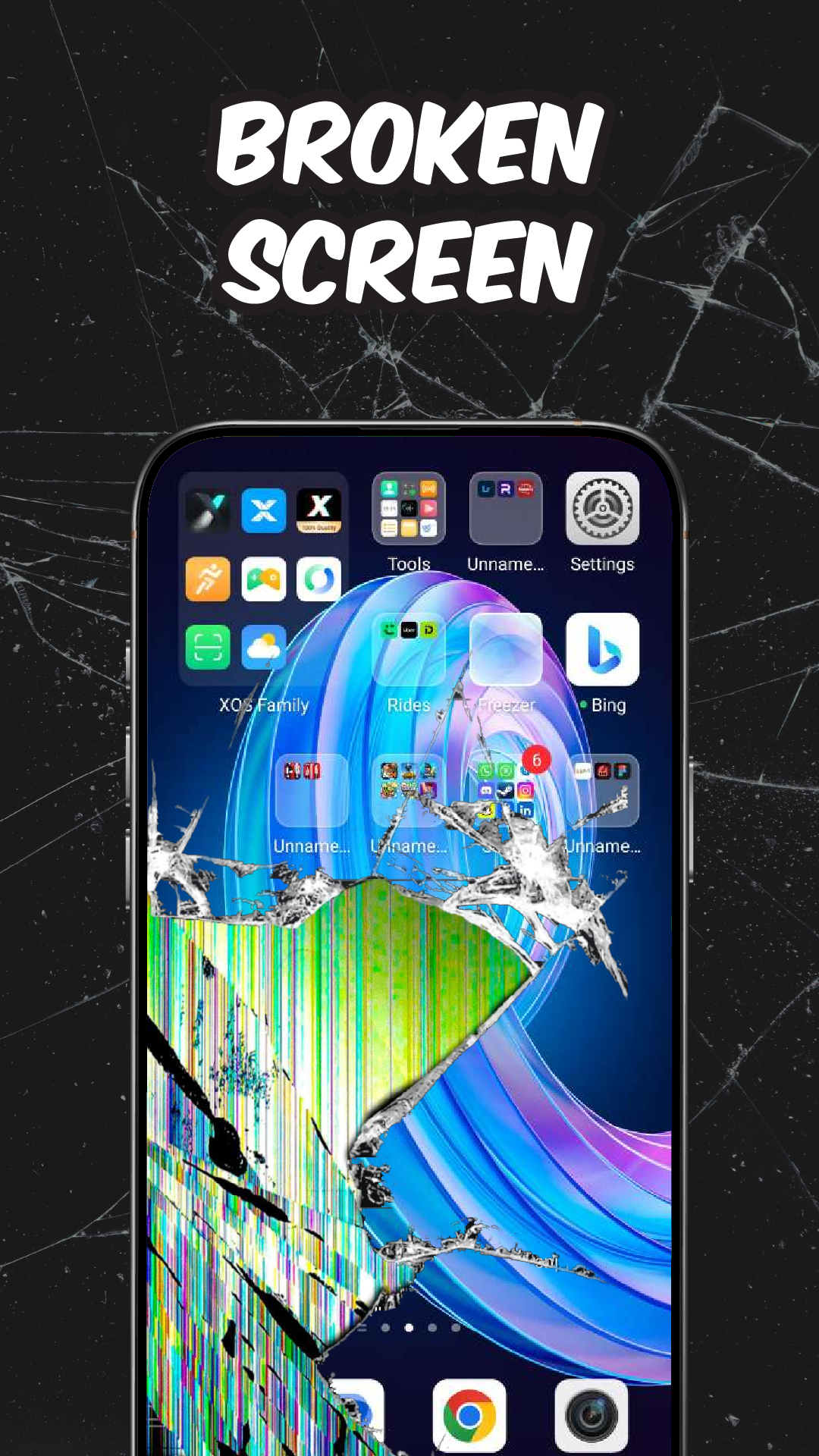 اسکرین شات 4 برنامه Broken Screen Prank
