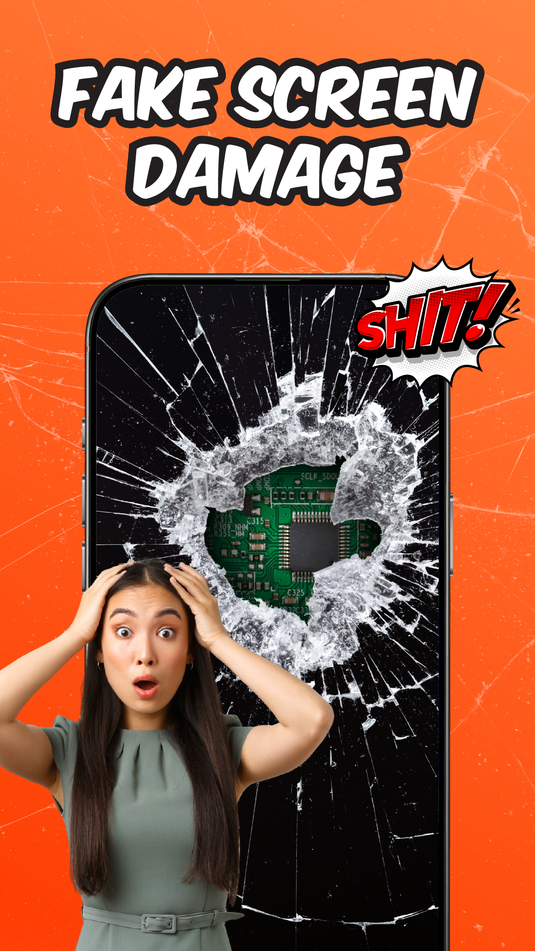 اسکرین شات 3 برنامه Broken Screen Prank