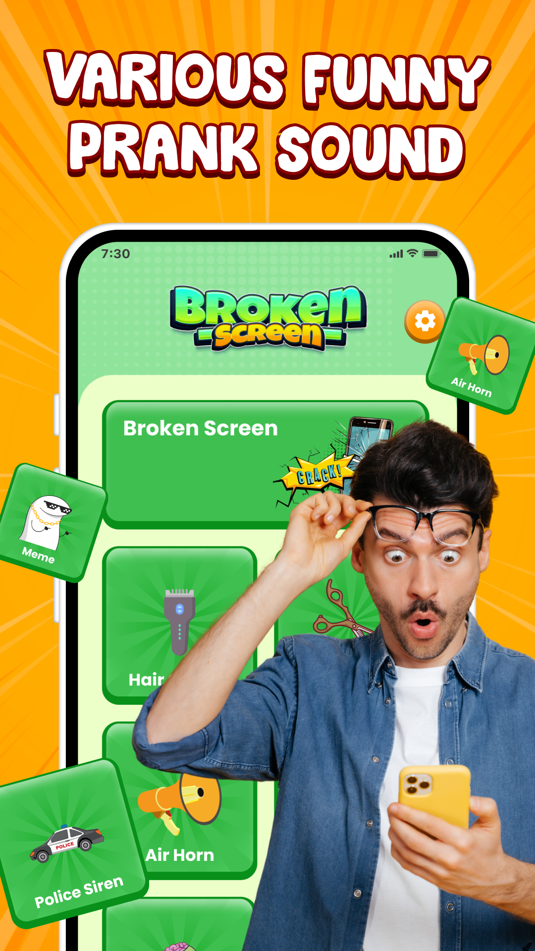 اسکرین شات 2 برنامه Airhorn Sound - Ham Horn App