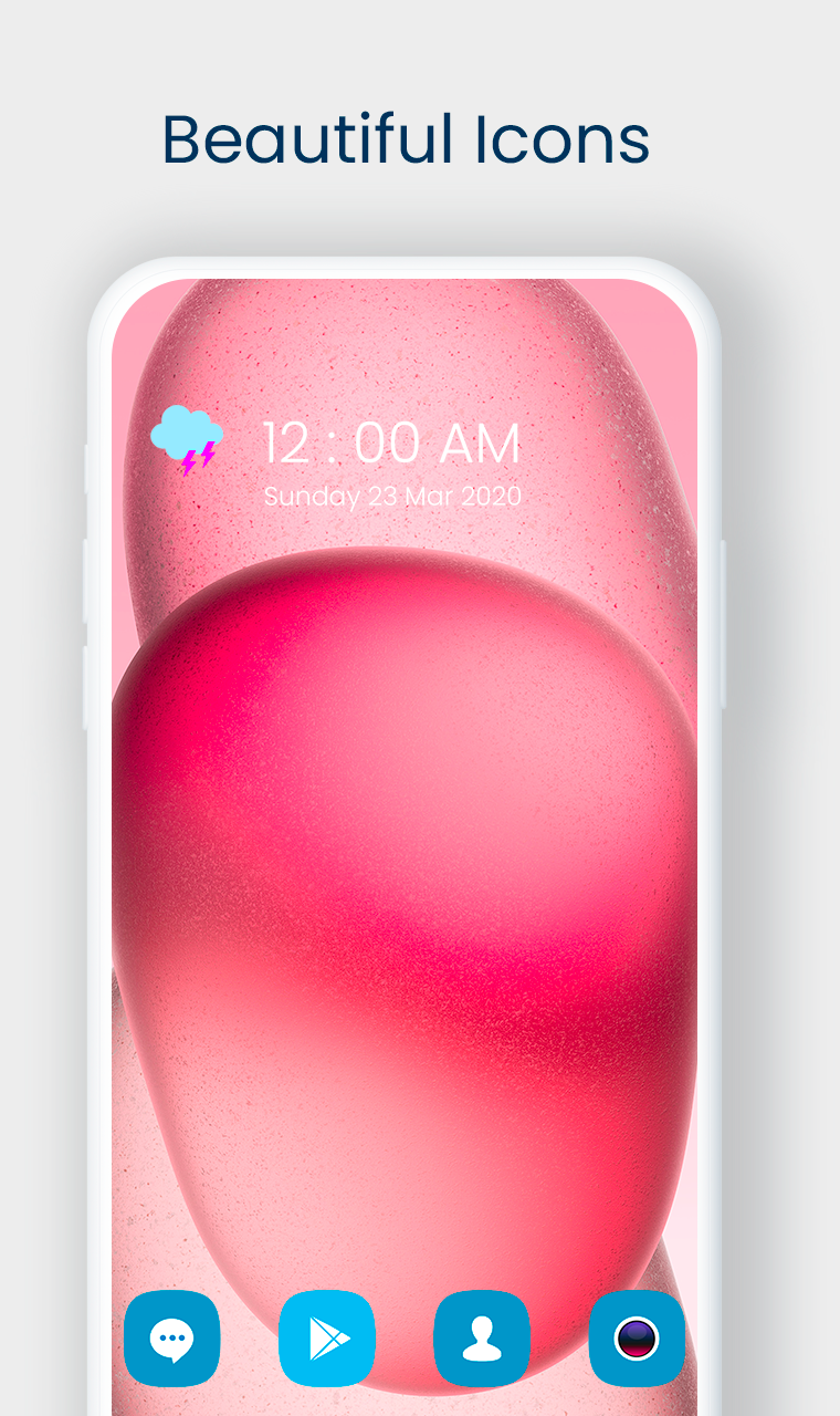 اسکرین شات 3 برنامه IPHONE 15 Pro Theme & Launcher