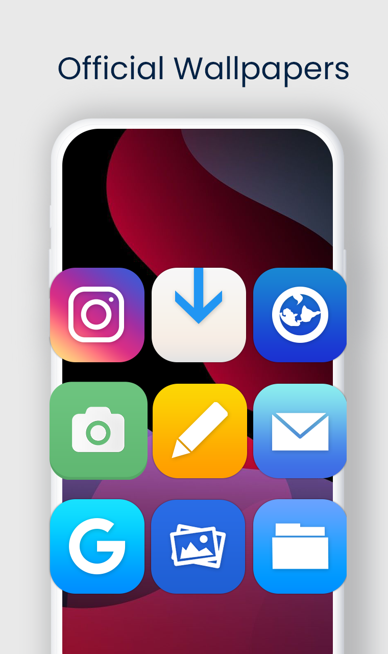 اسکرین شات 4 برنامه I PHone Se 2024 Theme & Lunchr