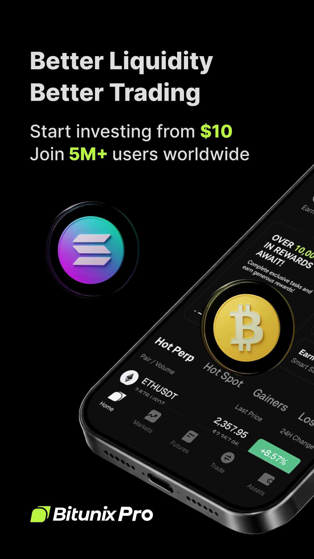 اسکرین شات 1 برنامه Bitunix Pro: Buy BTC & Crypto