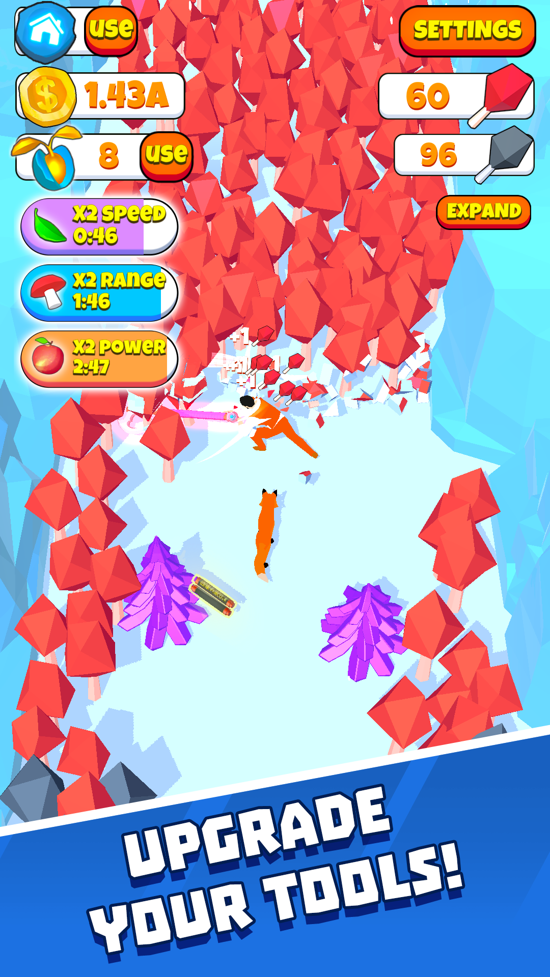 اسکرین شات 3 بازی Idle Lumberjack 2