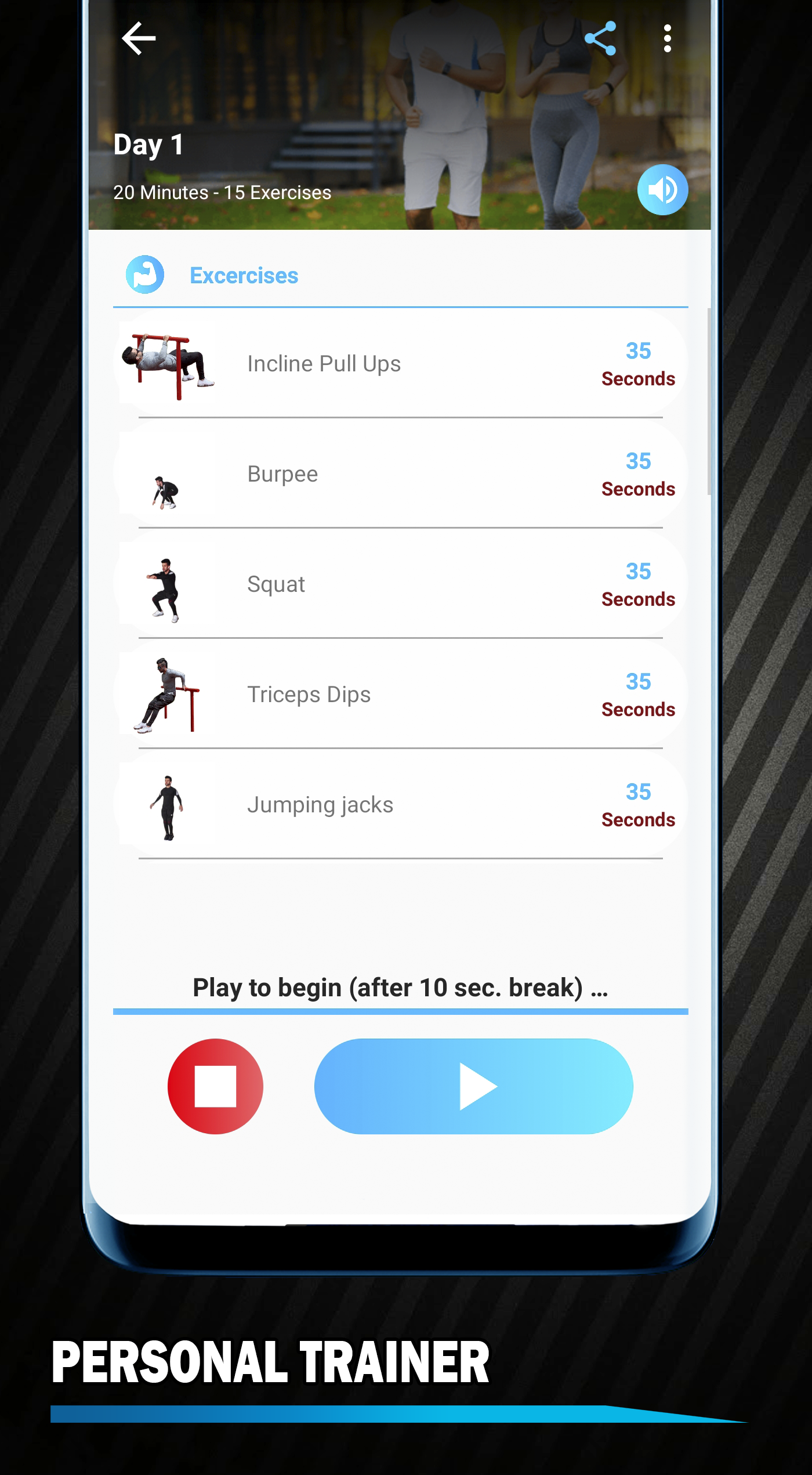 اسکرین شات 4 برنامه Calisthenics Bodyweight