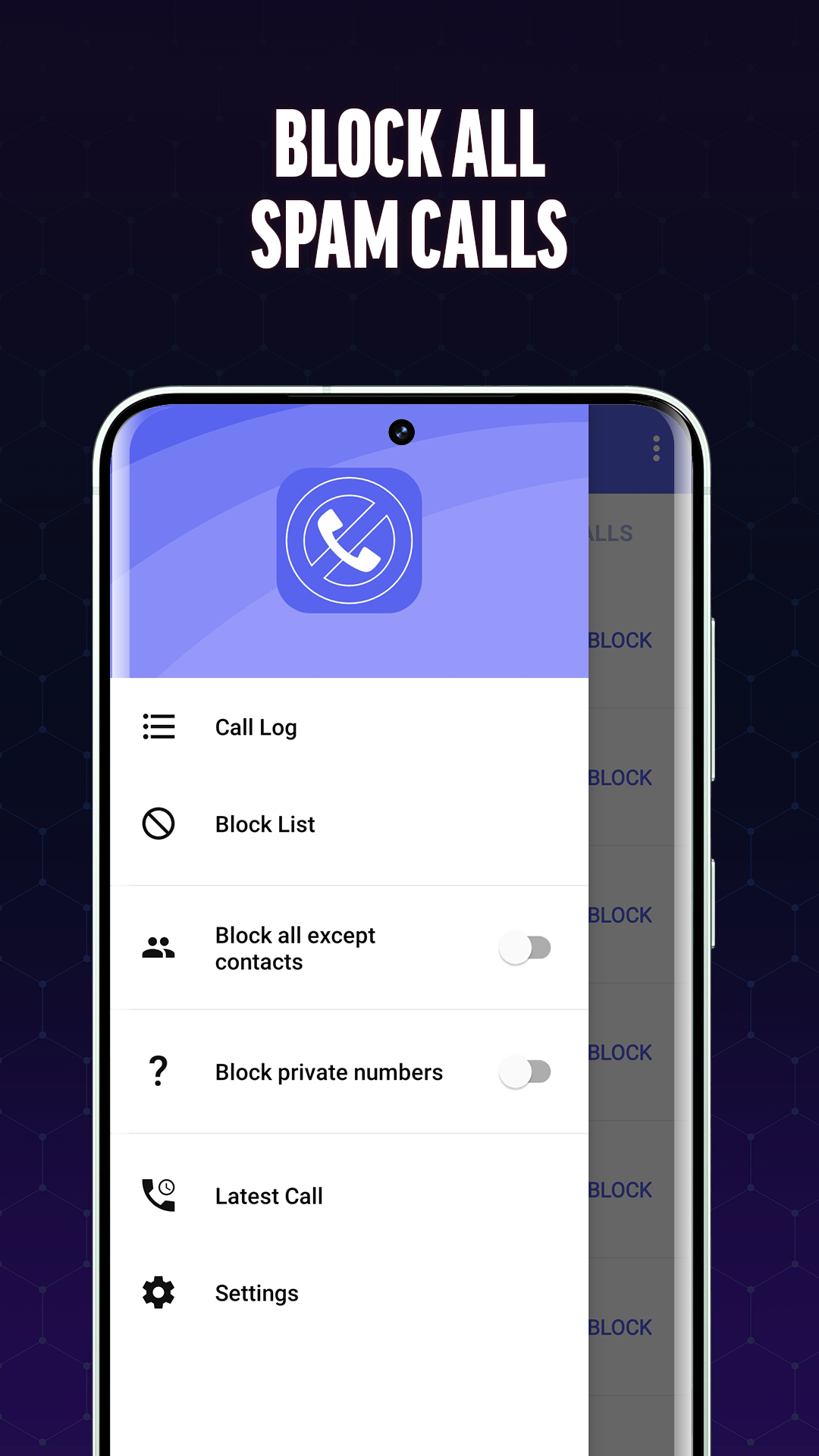 اسکرین شات 4 برنامه Call Blocker - Block Numbers