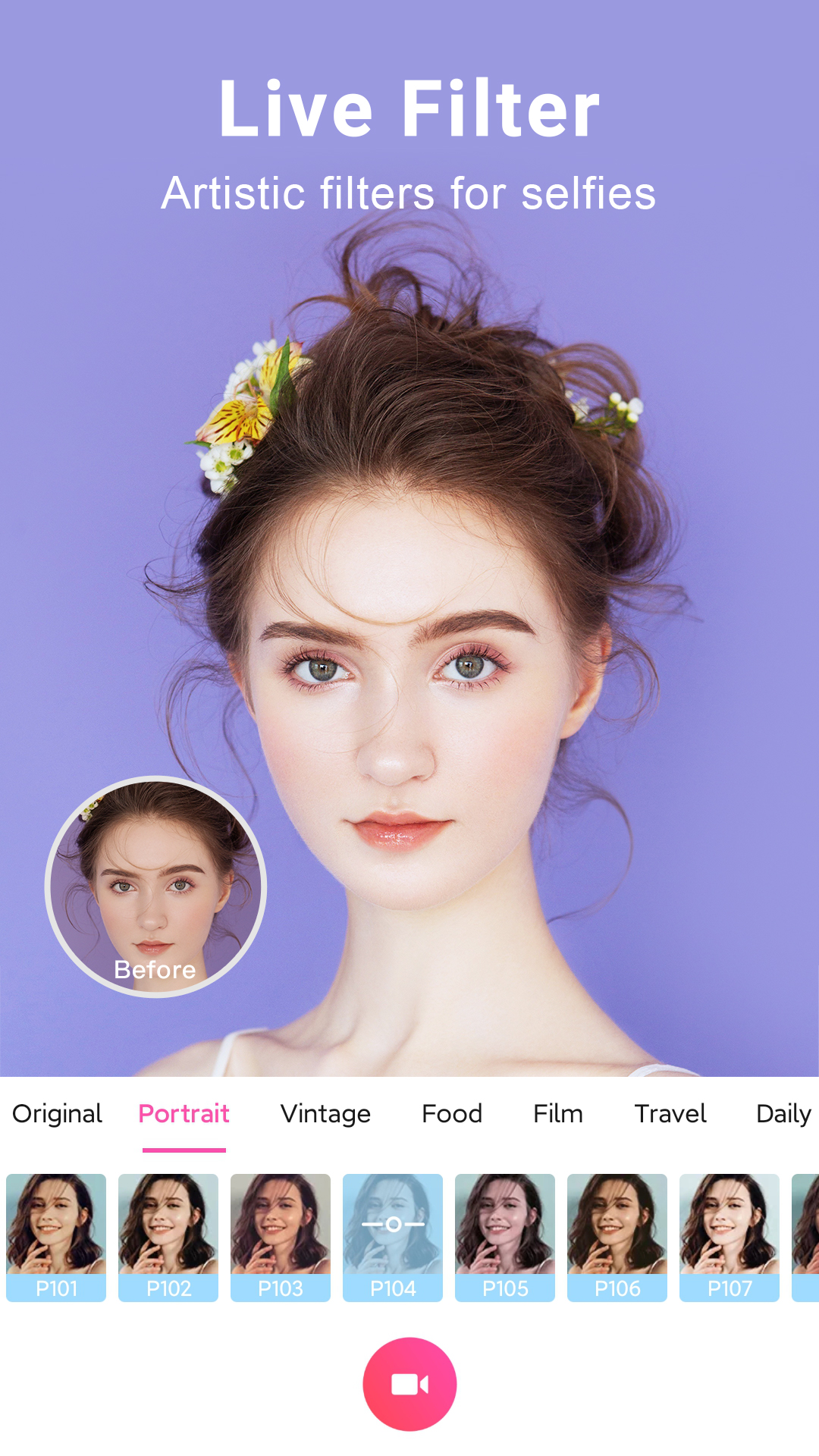 اسکرین شات 6 برنامه Beauty Selfie Camera