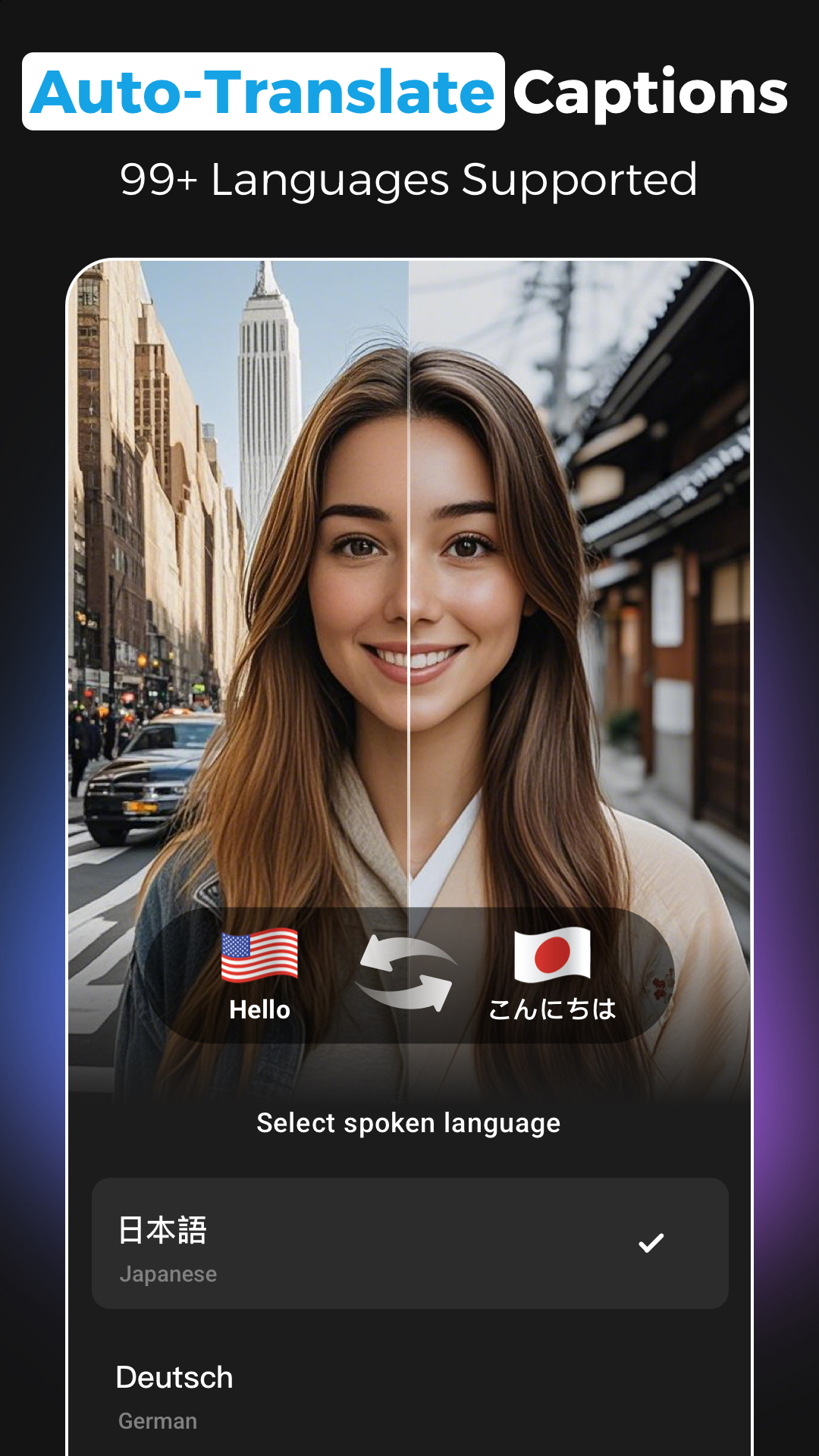 اسکرین شات 4 برنامه Captions AI - Auto Captions