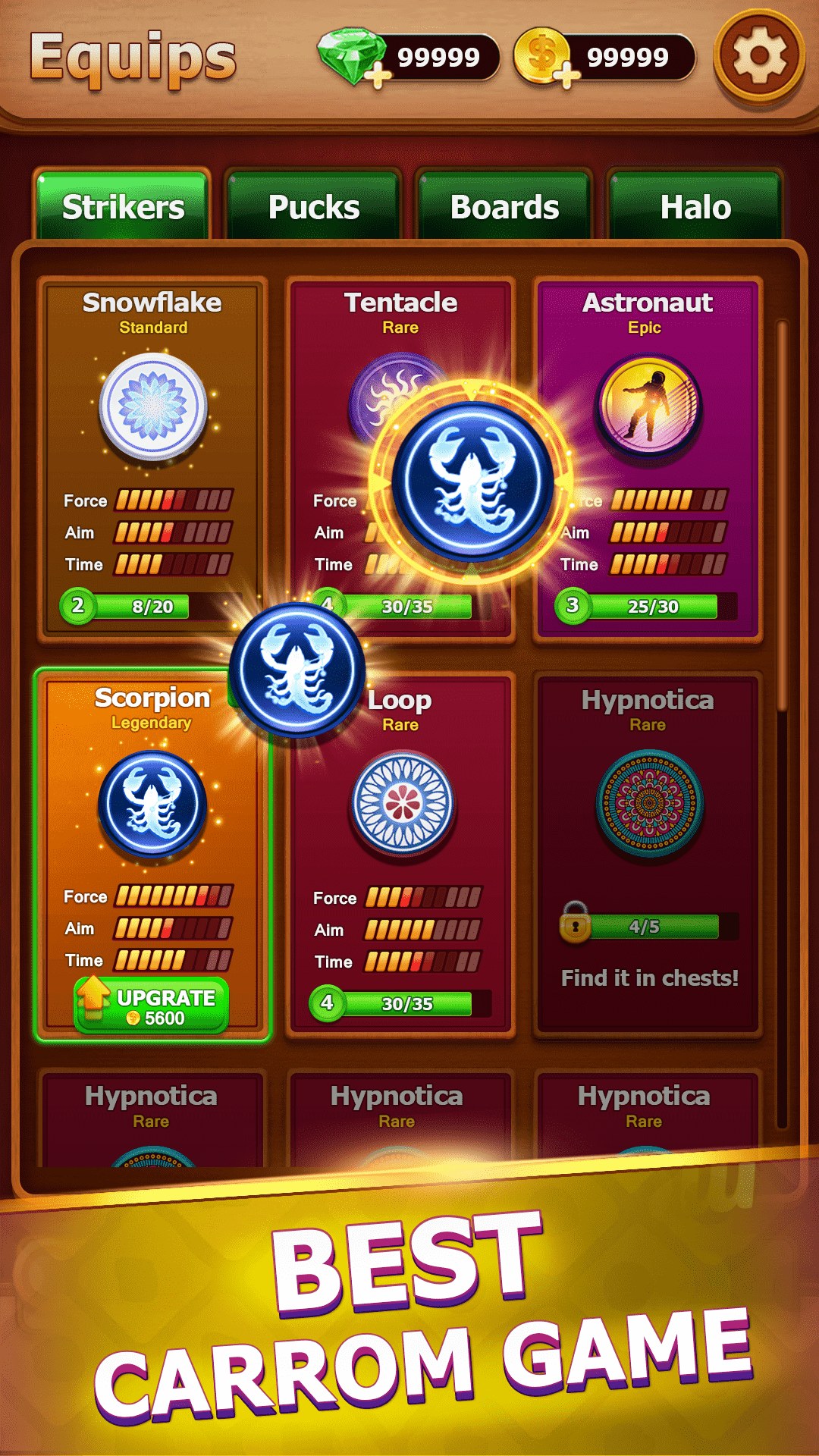 اسکرین شات 5 بازی Carrom - A Disc Board Game