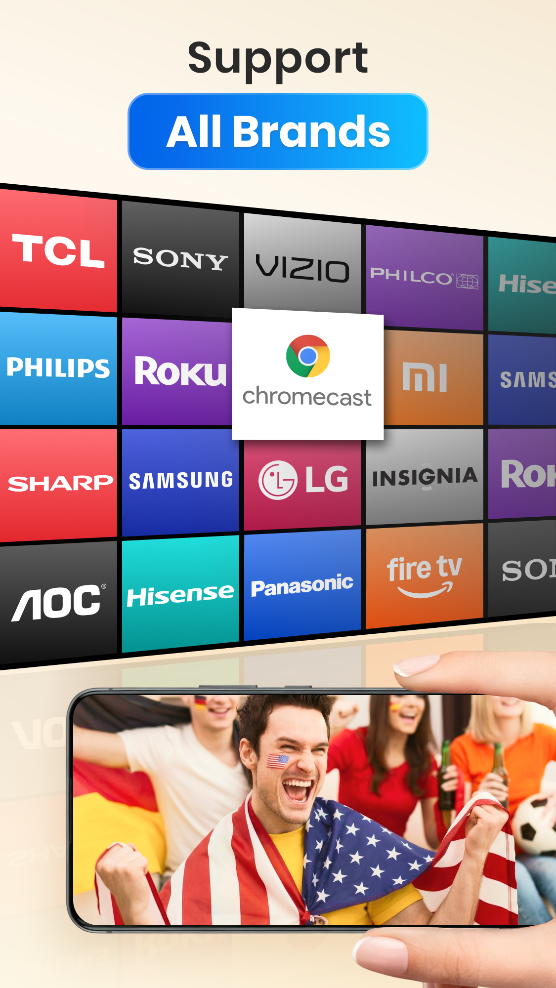 اسکرین شات 2 برنامه Cast to TV, Chromecast & Roku